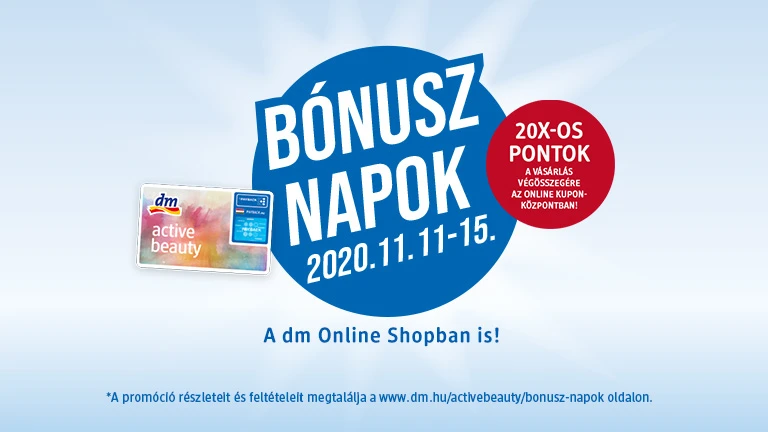 Bónusz napokkal vár a dm (x)