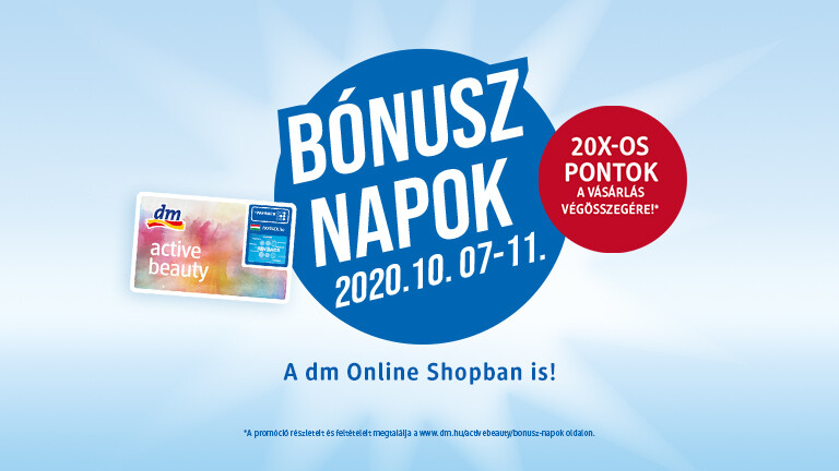 Bónusz napok a dm-ben! (x)