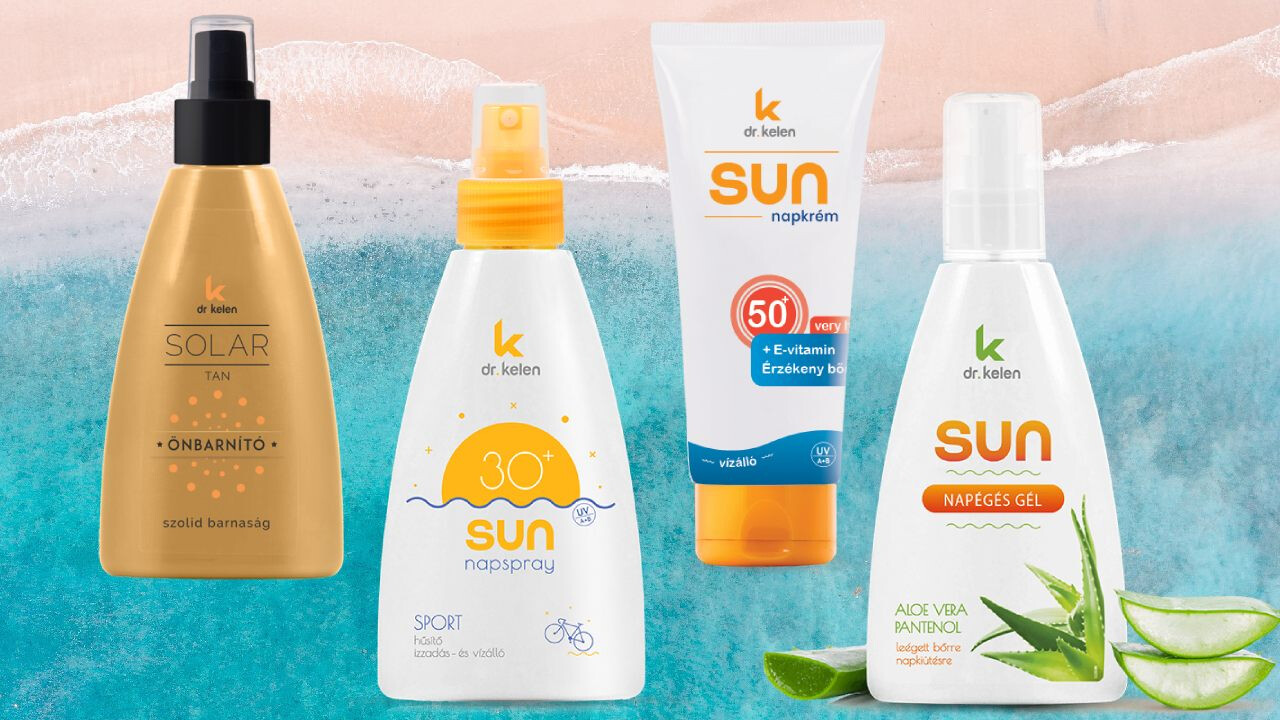 Önbarnító, fényvédő, napozás utáni gél – Mutatjuk a Dr. Kelen nyári kollekcióját