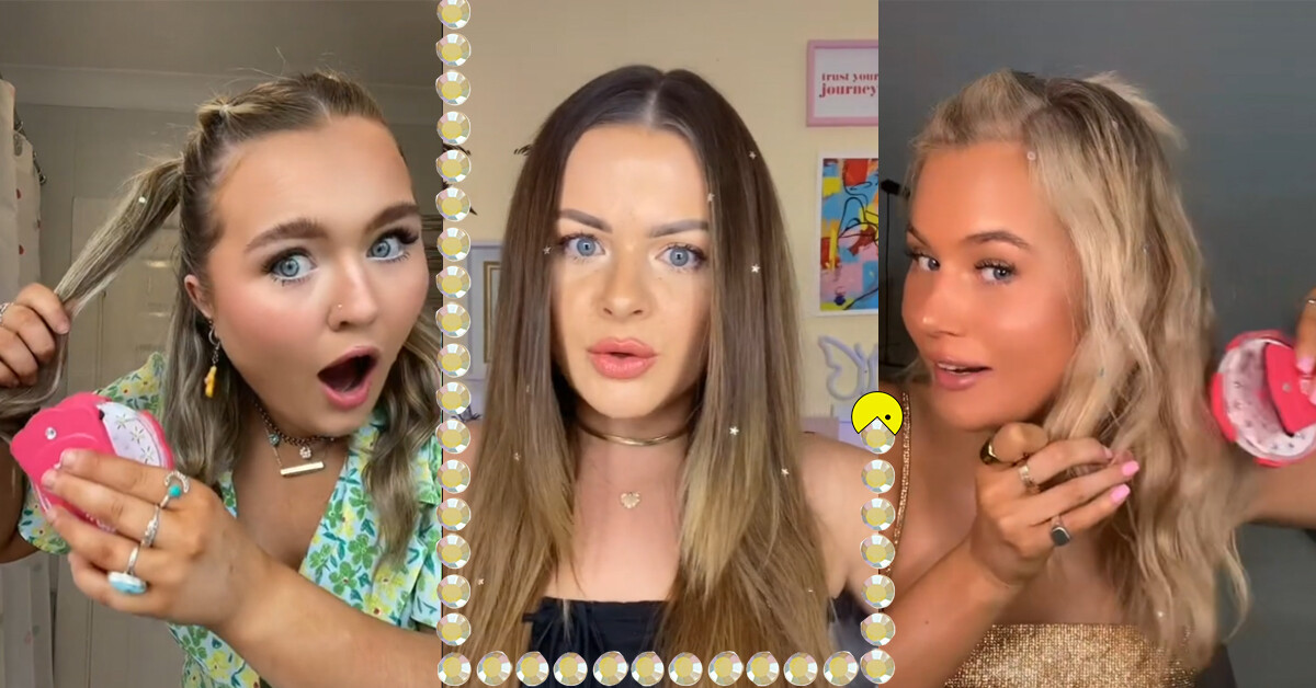 Új Y2K beauty-őrület: csillogó hajstrasszok