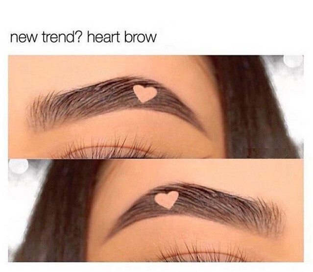 Szívecskés szemöldök – trendecske, ami a net népét is kiborítja