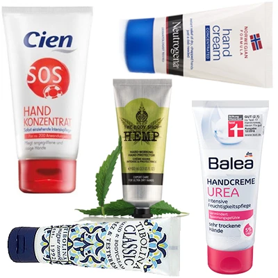 Kézkrémek nagyon száraz, igénybe vett bőrre