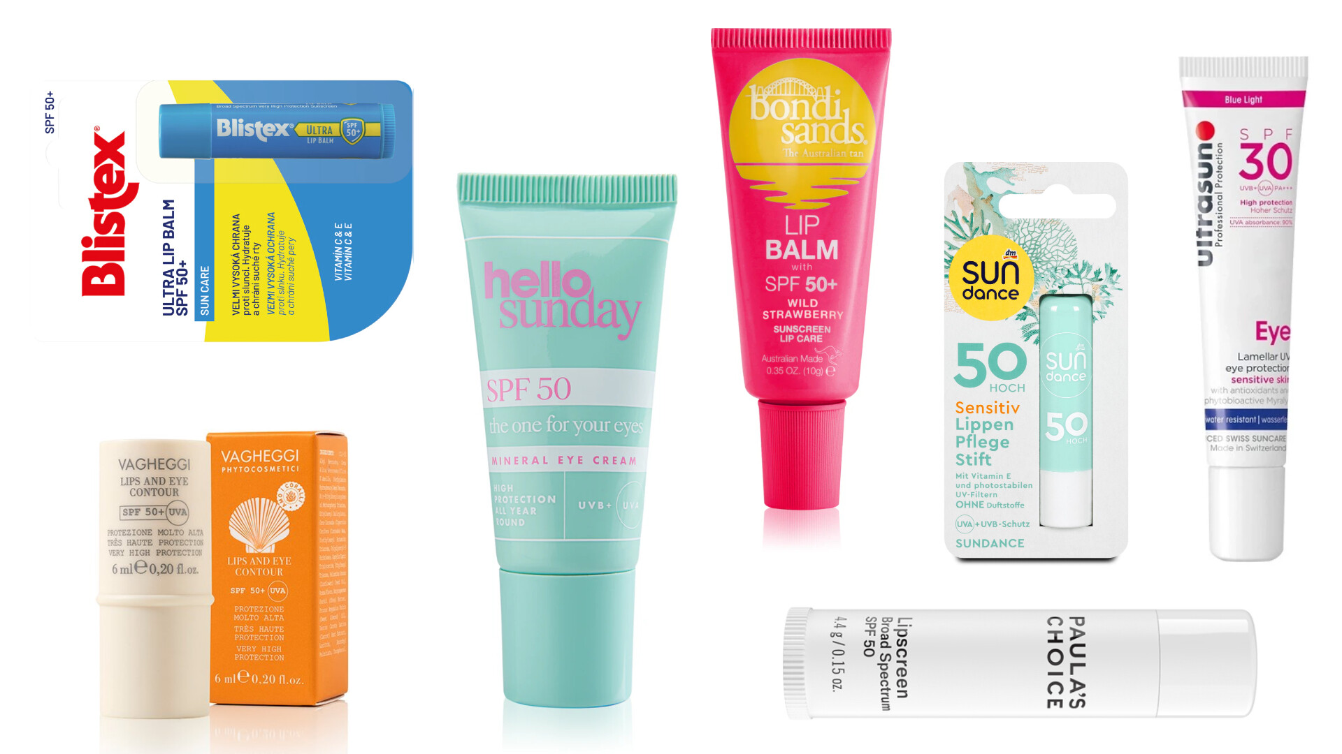 Fényvédelem az arc érzékeny területeire – SPF-es ajakápolók és szemkörnyékápolók