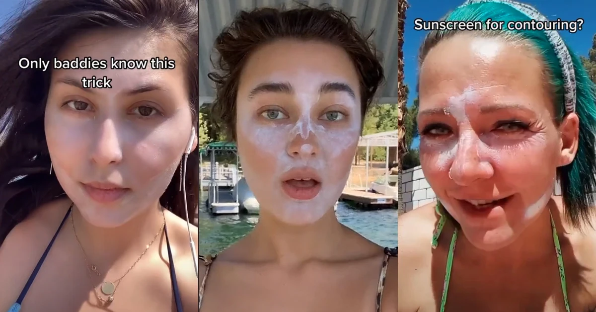 A szezon butasága: terjed a #sunscreencontour a TikTokon