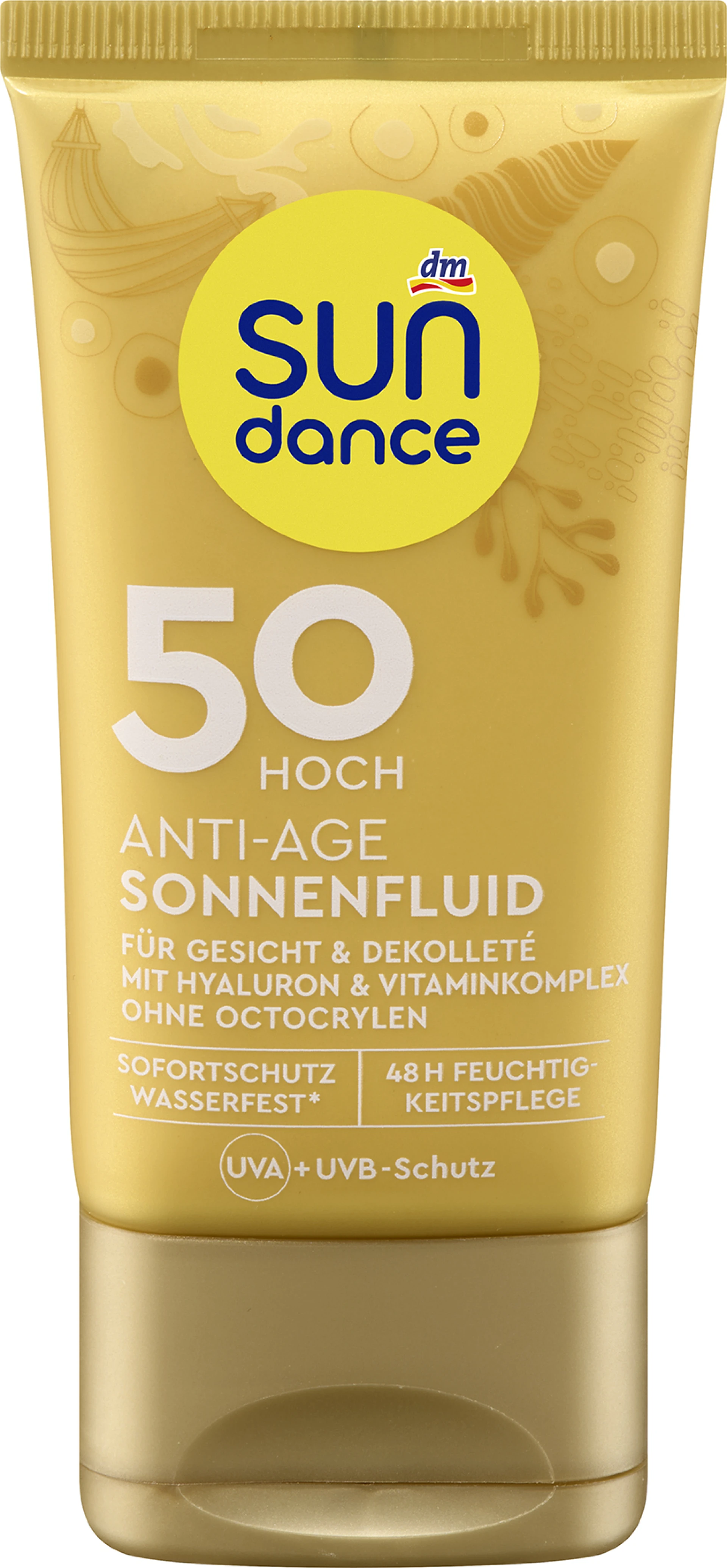 Sundance Anti-Age Napozó Fluid arcra és dekoltázsra, FF50