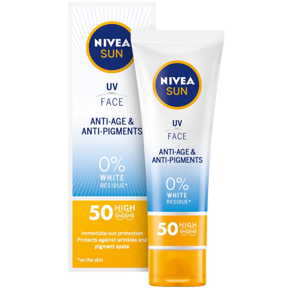 Nivea Sun Q10 Anti-Age & Anti-Pigments Napozó Arckrém SPF50