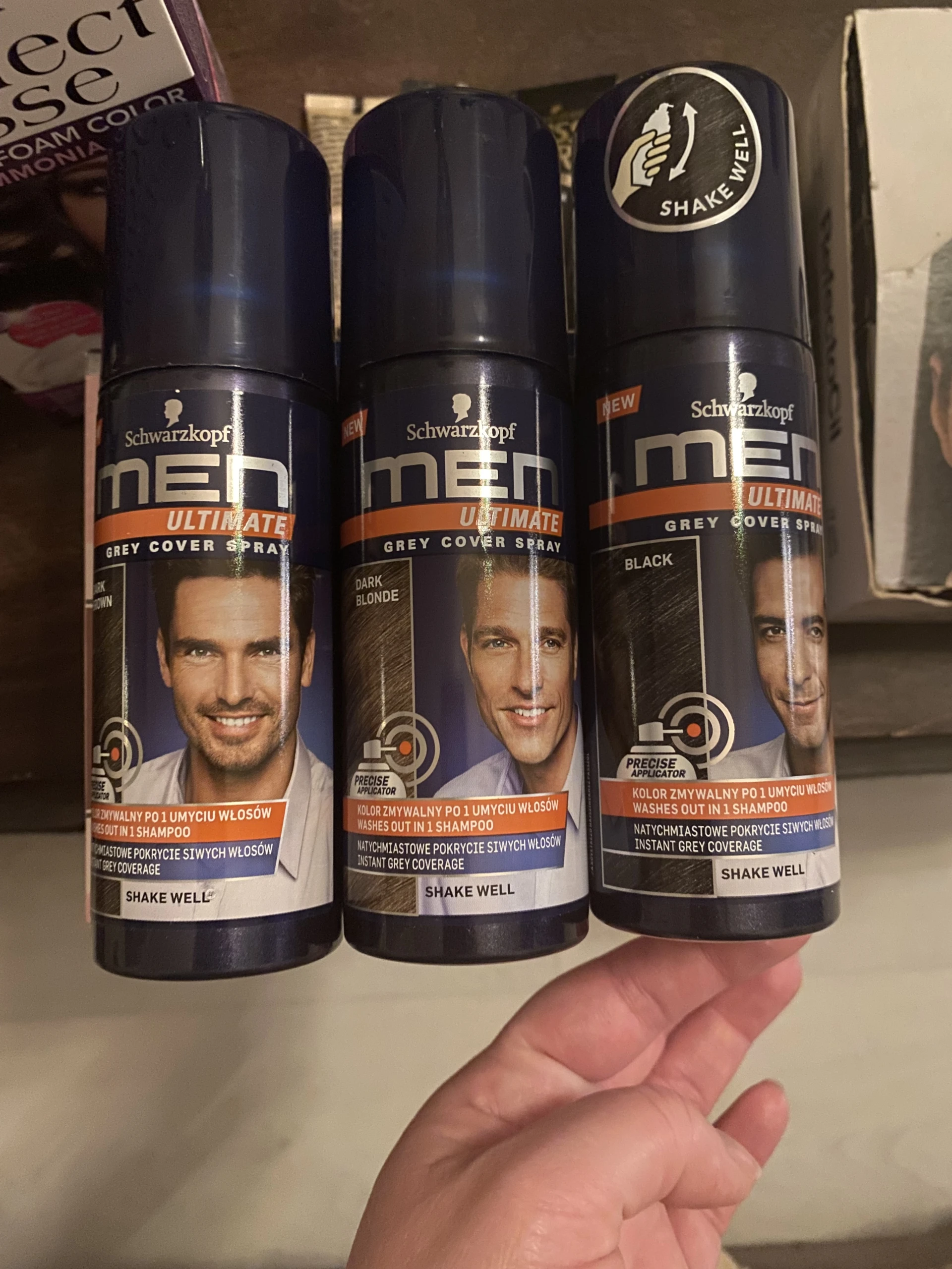 Schwarzkopf men ultimate grey cover spray