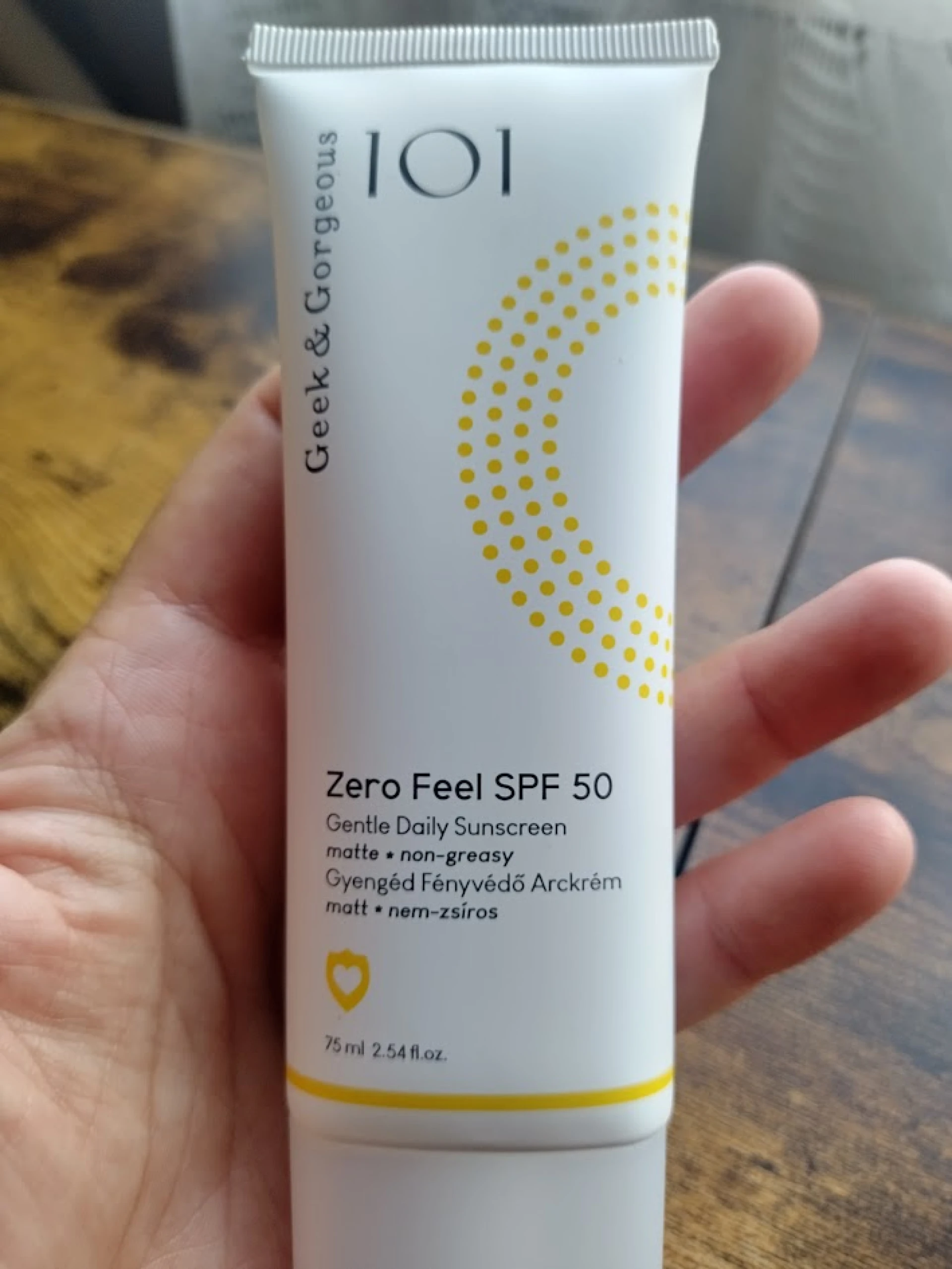 Geek & Gorgeous Zero Feel SPF50 Gyengéd Fényvédő Arckrém