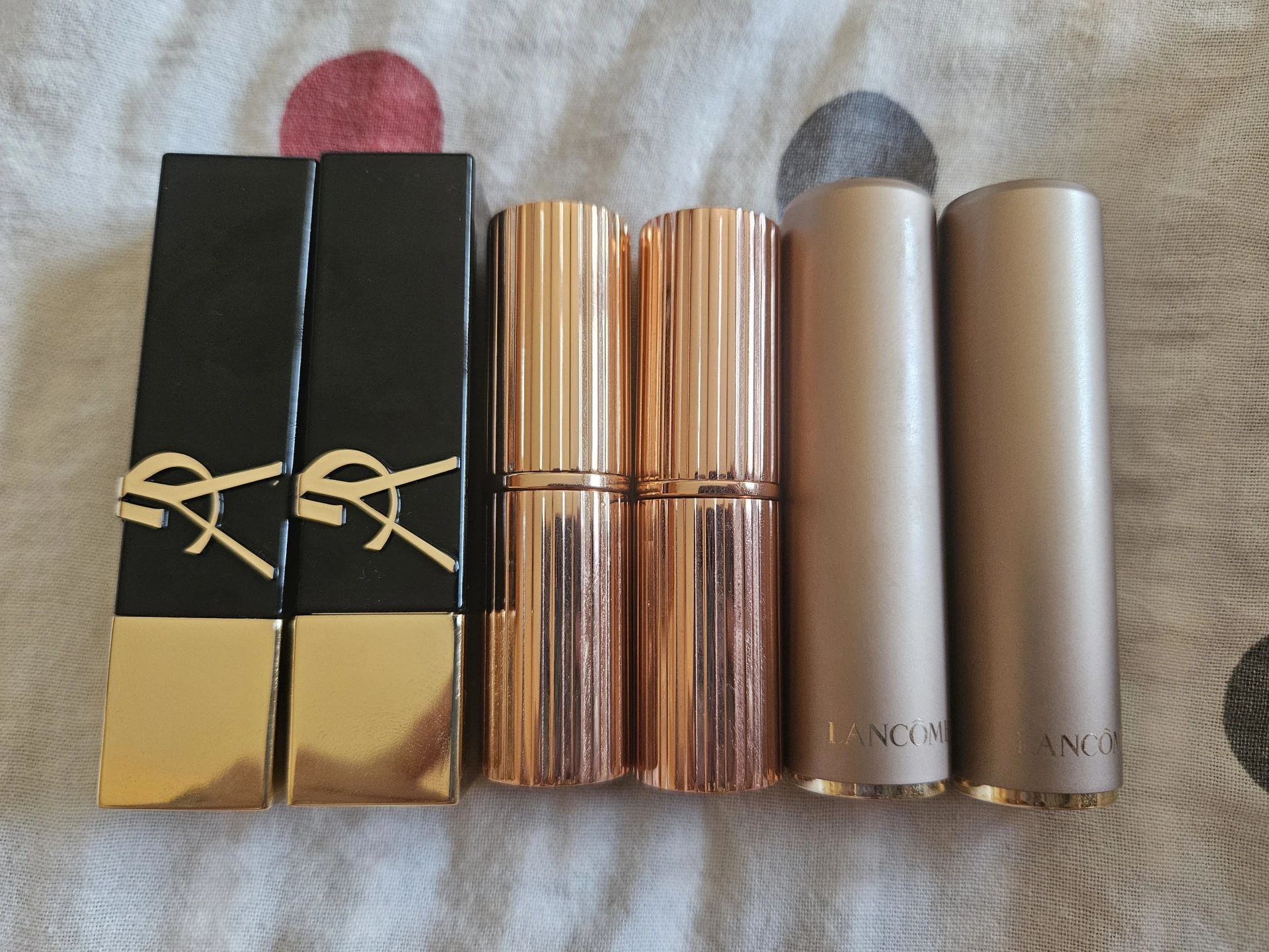 6 db luxus rúzs egyben YSL, CT, Lancome