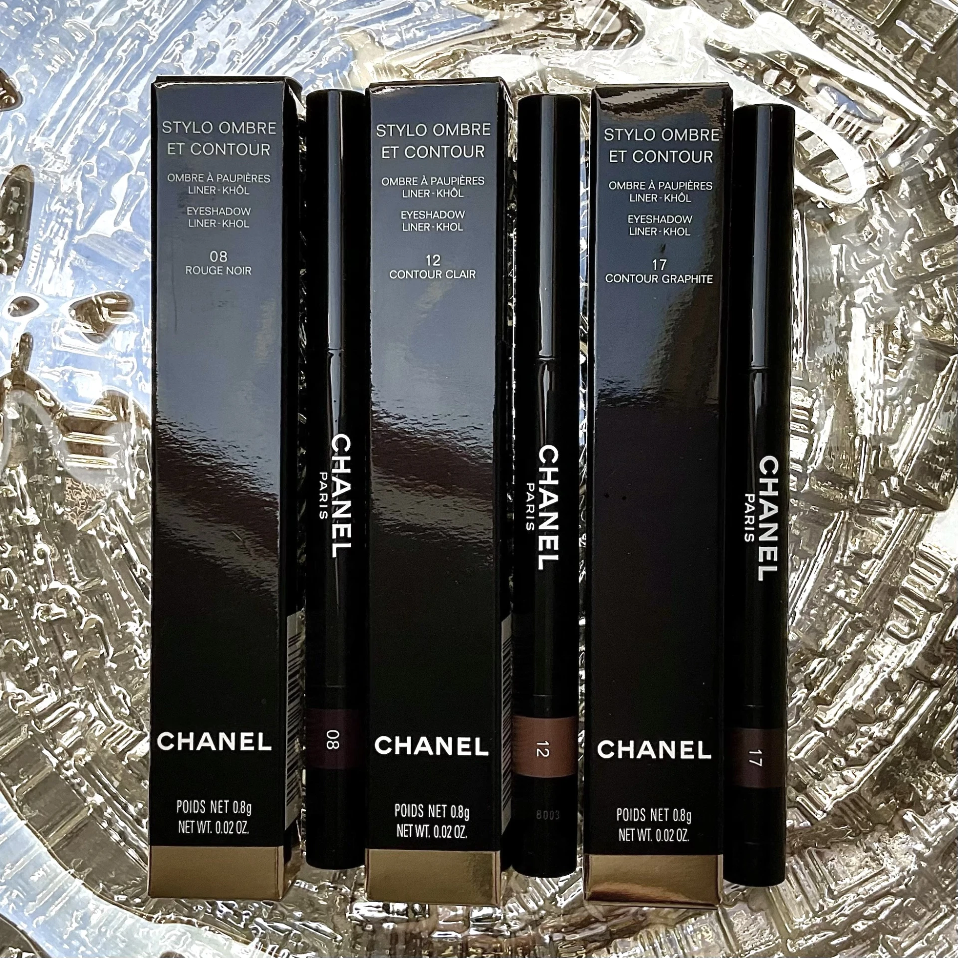 Készletkisöprés! 3 db Chanel Stylo Ombre Et Contour egyben