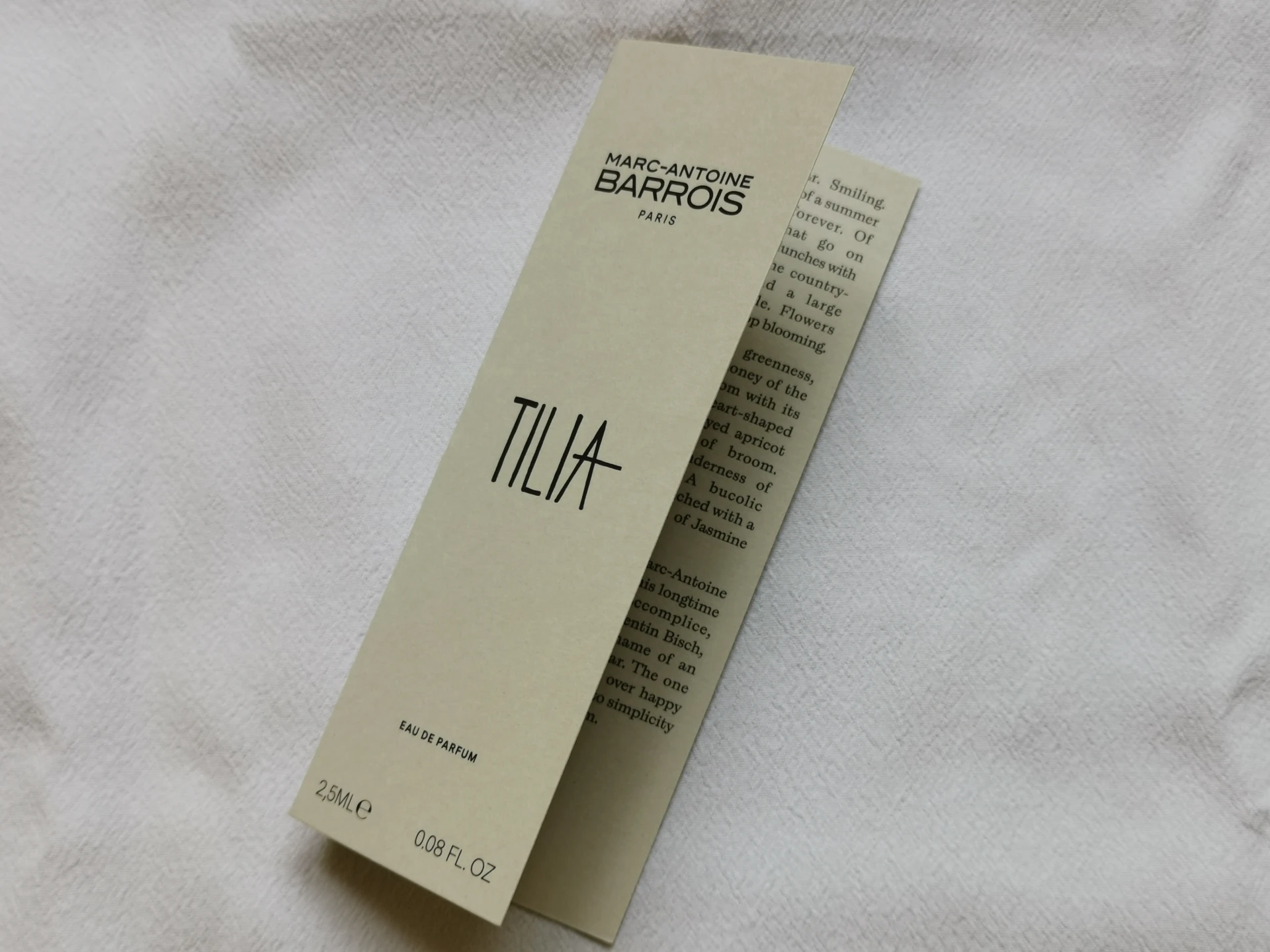 Marc-Antoine Barrois Paris Tilia EDP gyári minta