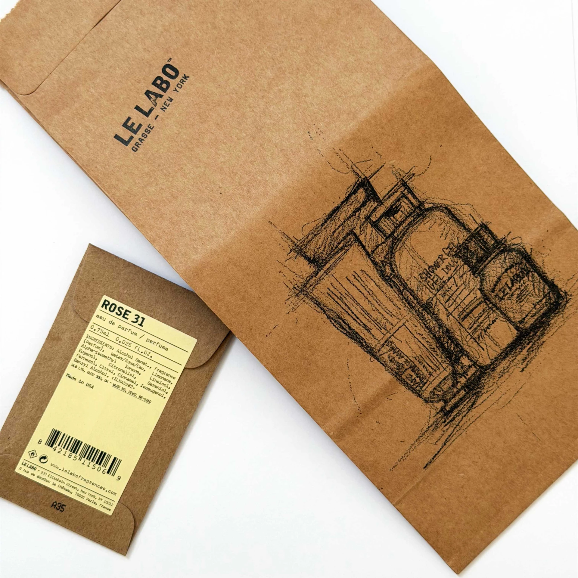 Le Labo Rose 31 EDP - gyári minta