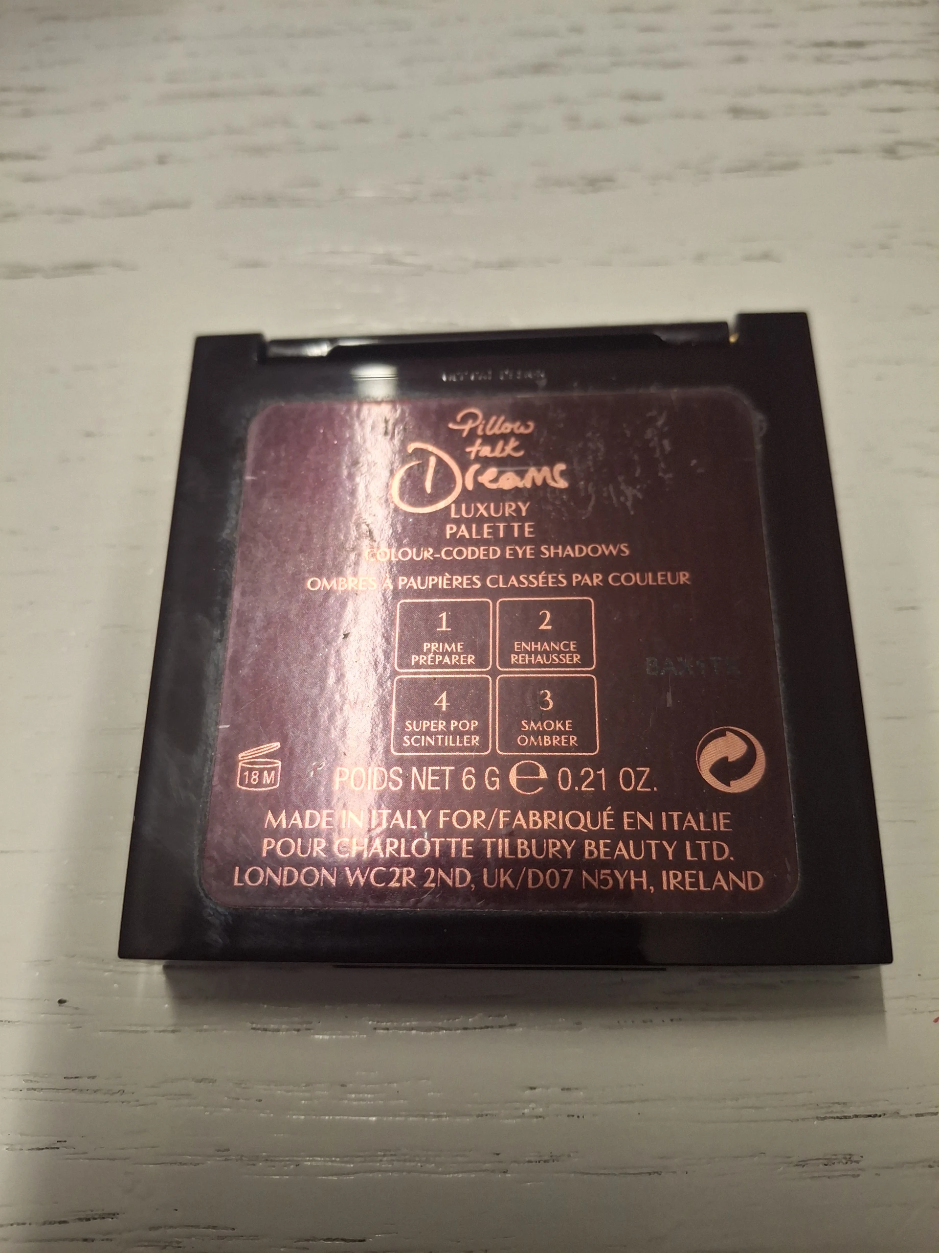 Charlotte Tilbury DREAMS Luxury Eyeshadow Palette Pillowtalk