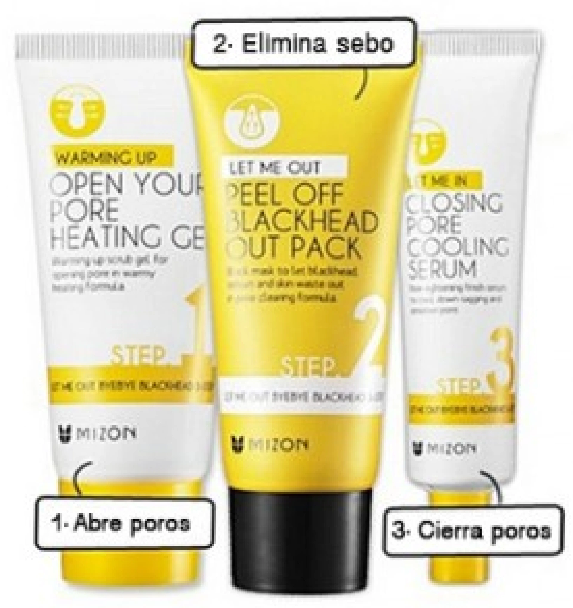 Mizon Let Me Out Bye Bye Blackhead 3 Step Kit