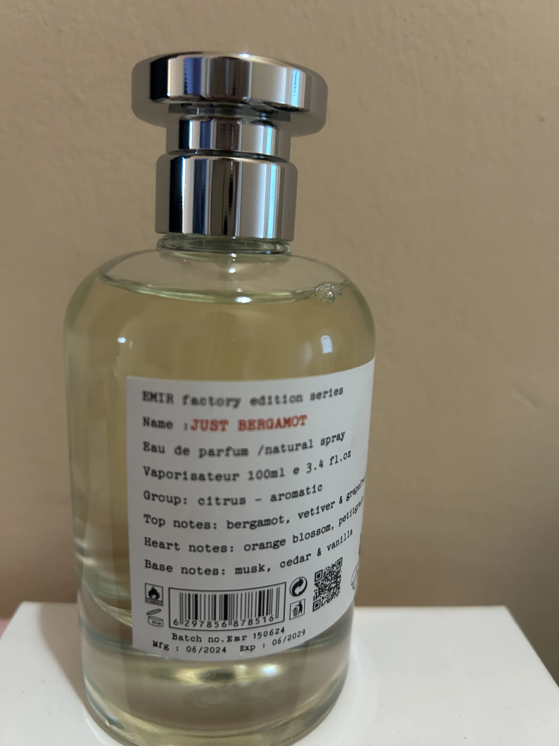 Paris Corner Emir Just Bergamot EDP