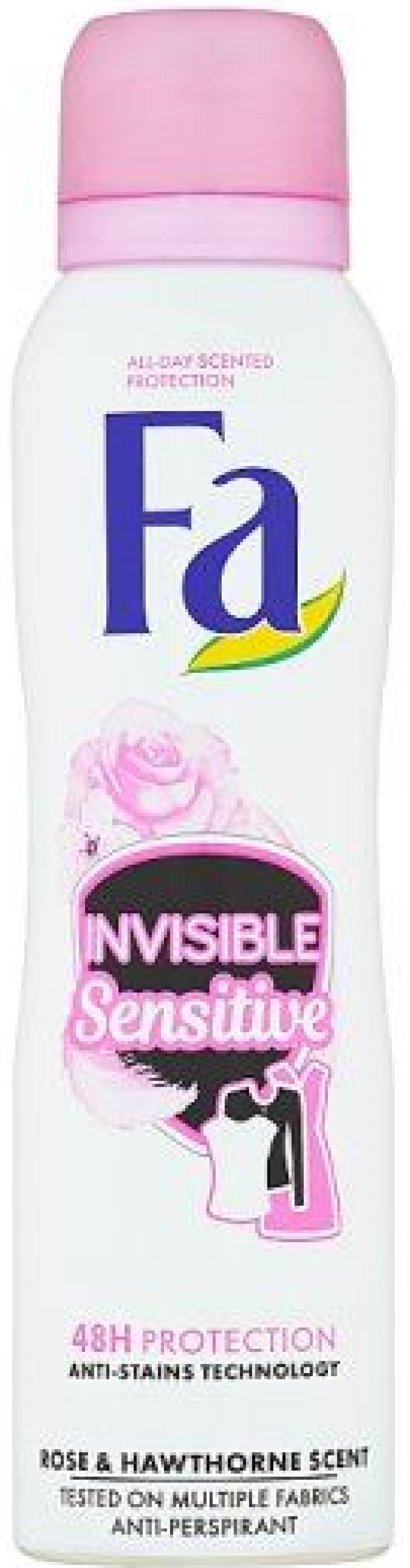 Fa Invisible Sensitive Rose & Hawthorne Scent Izzadásgátló Deo Spray