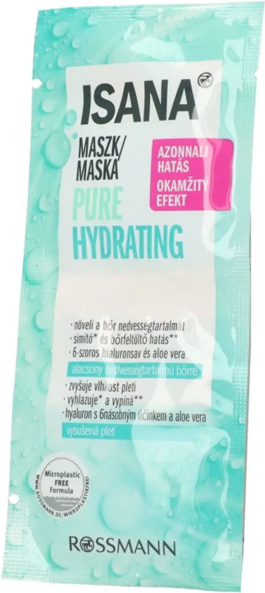 Isana Pure Hydrating Maszk | Krémmánia