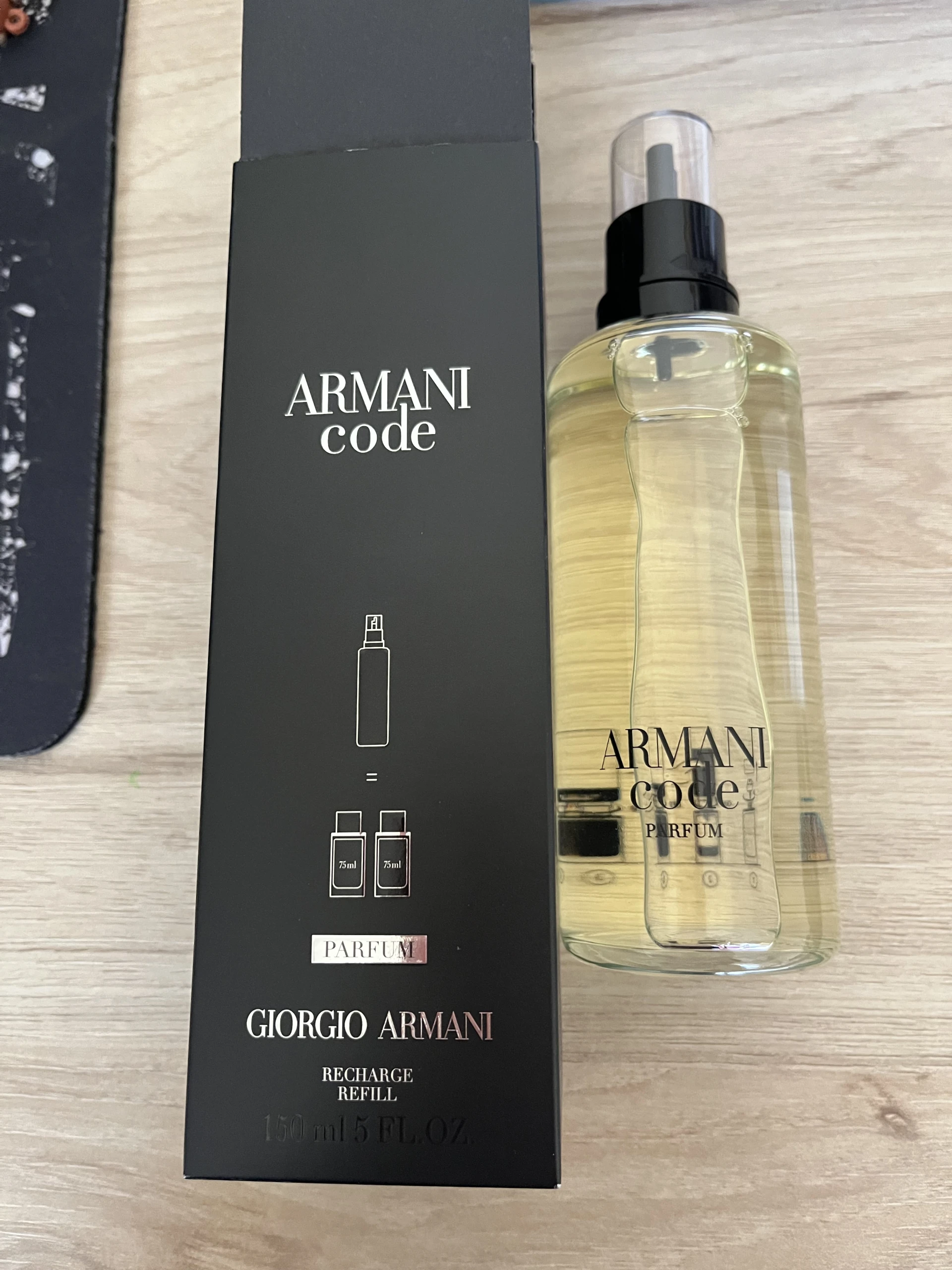Giorgio Armani Code Parfüm 150ml 150ml RECHARGE REFILL! Giorgio Armani Code parfüm 150 ml