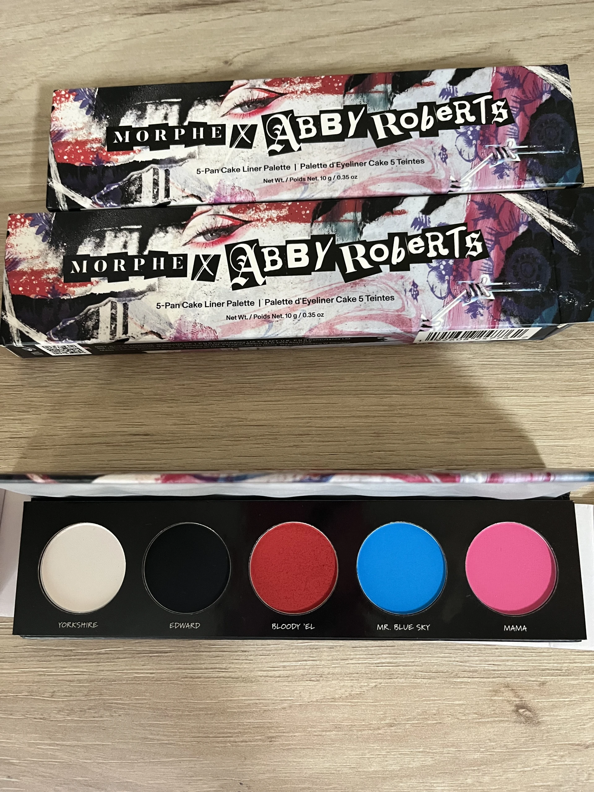 Morphe X Abby Roberts 5-Pan Cake Eyeliner Paletta