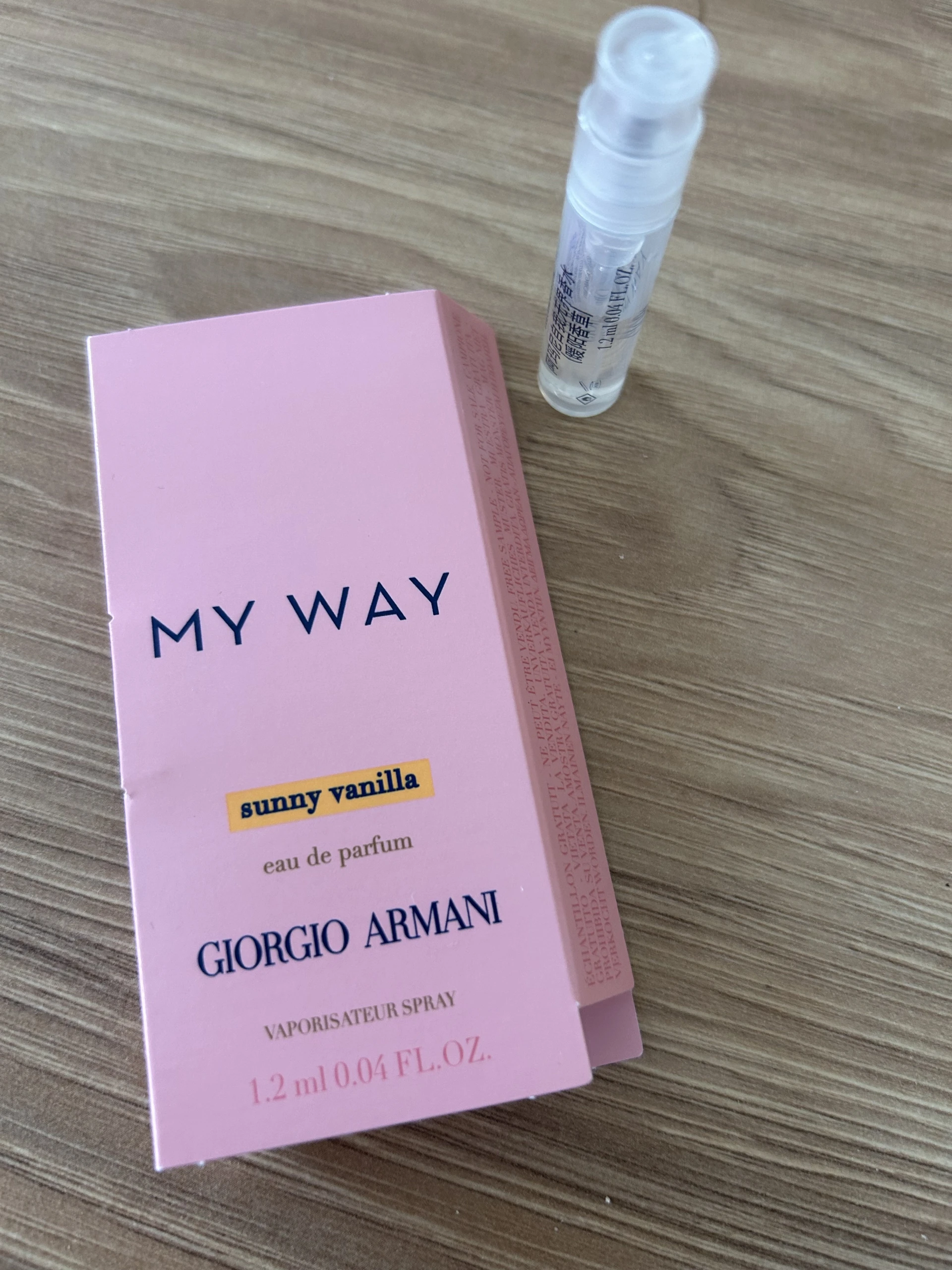 Armani my way sunny vanilla