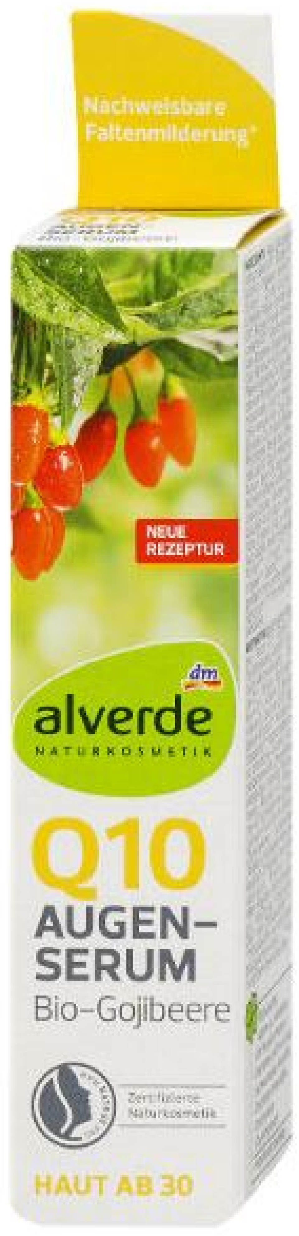 Alverde Q10 Szemkörnyékápoló Szérum Gojibogyó Kivonattal