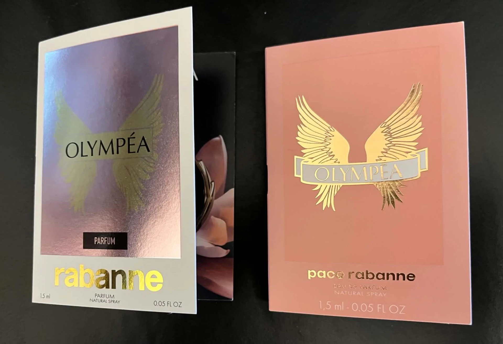 Paco Rabanne Olympea és Olympea Parfum illatminták