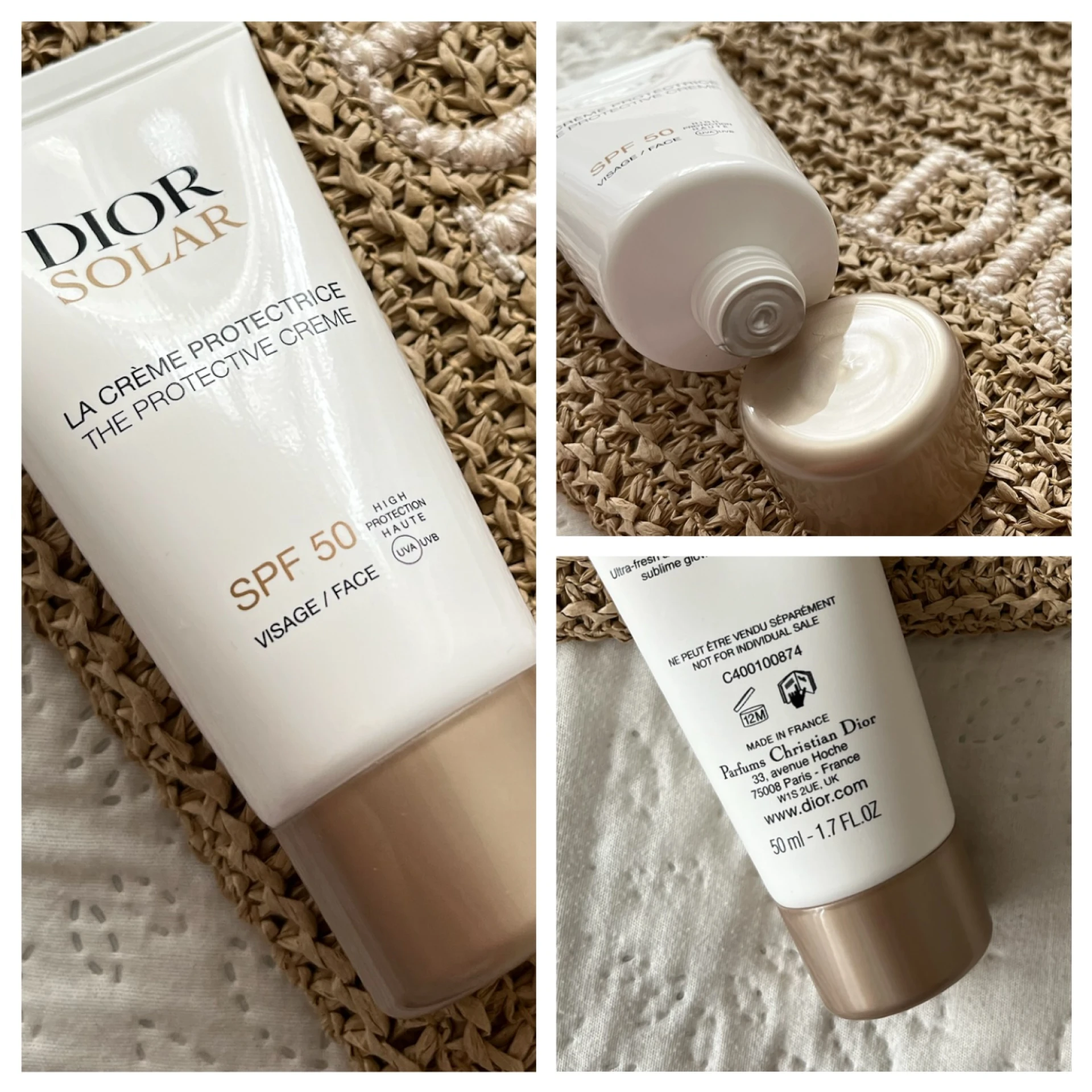 Dior Solar protective cream napvédőkrém SPF50