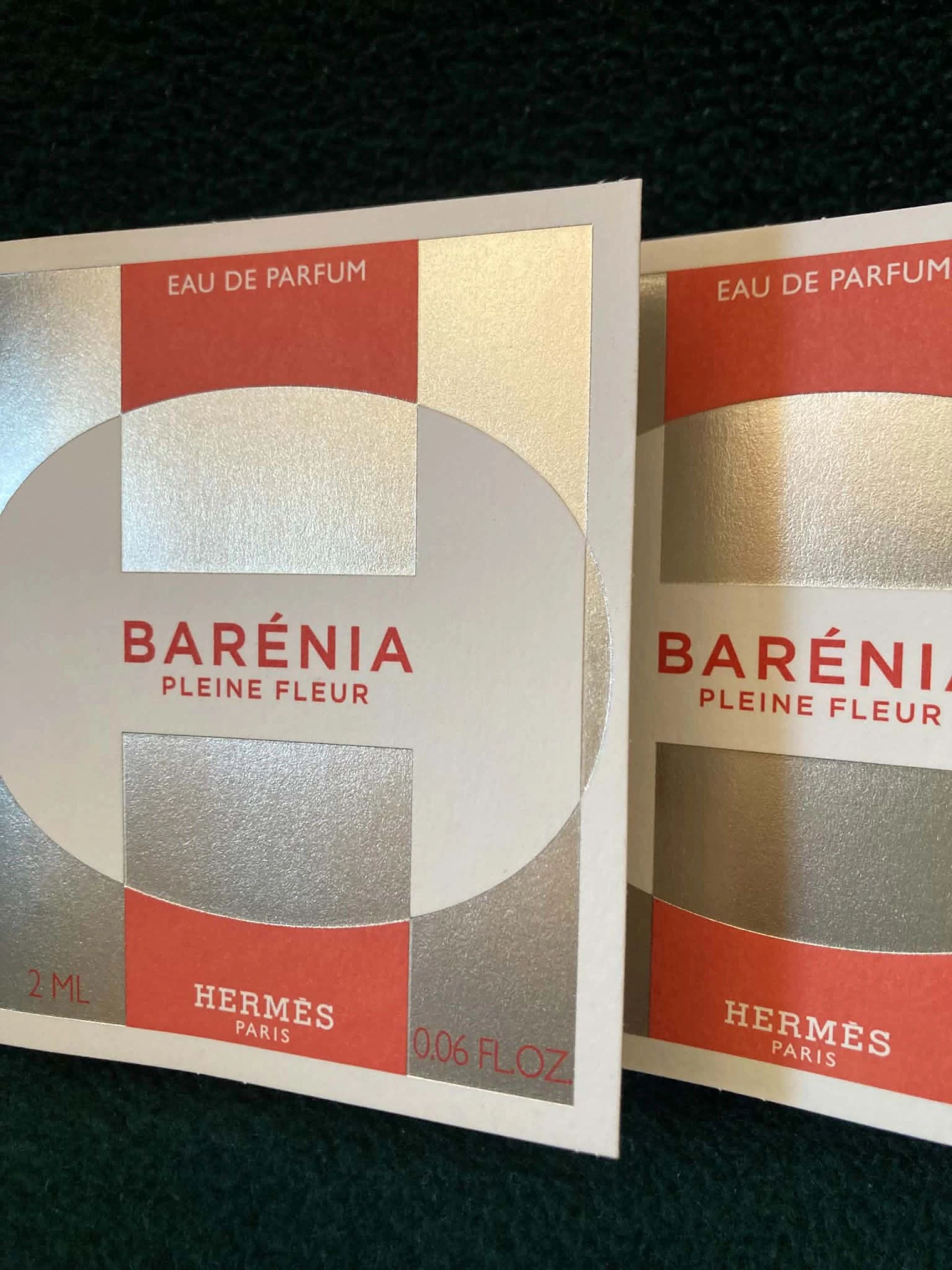 Hermès Barénia Pleine Fleur EDP minták
