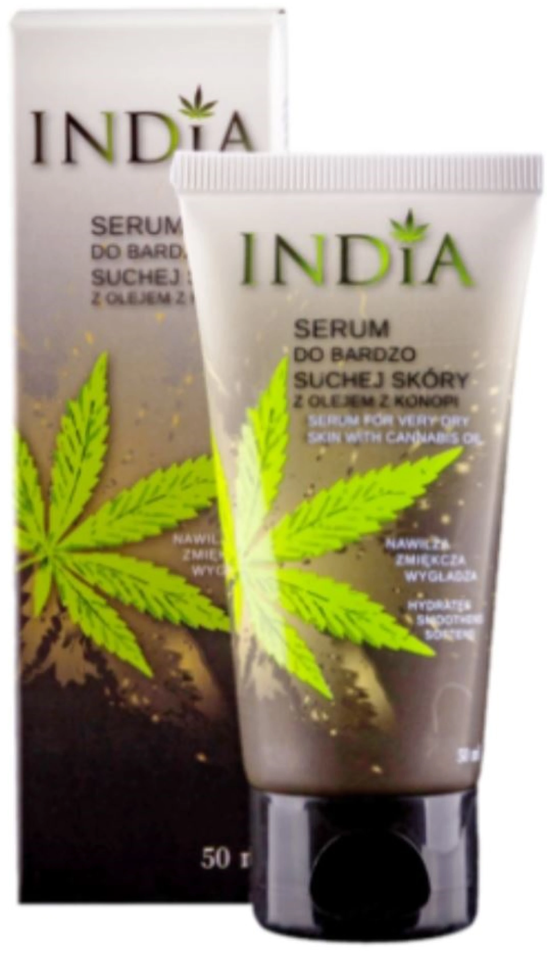 India Cosmetics Bőrkezelő Szérum Arcra, Kézre Kendermagolajjal