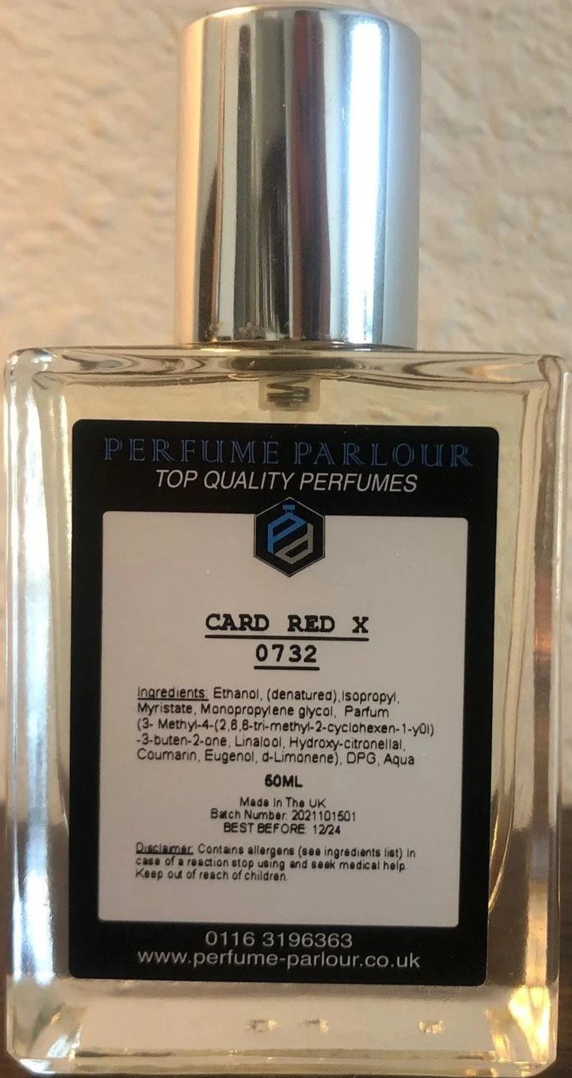 Perfume Parlour Card Red