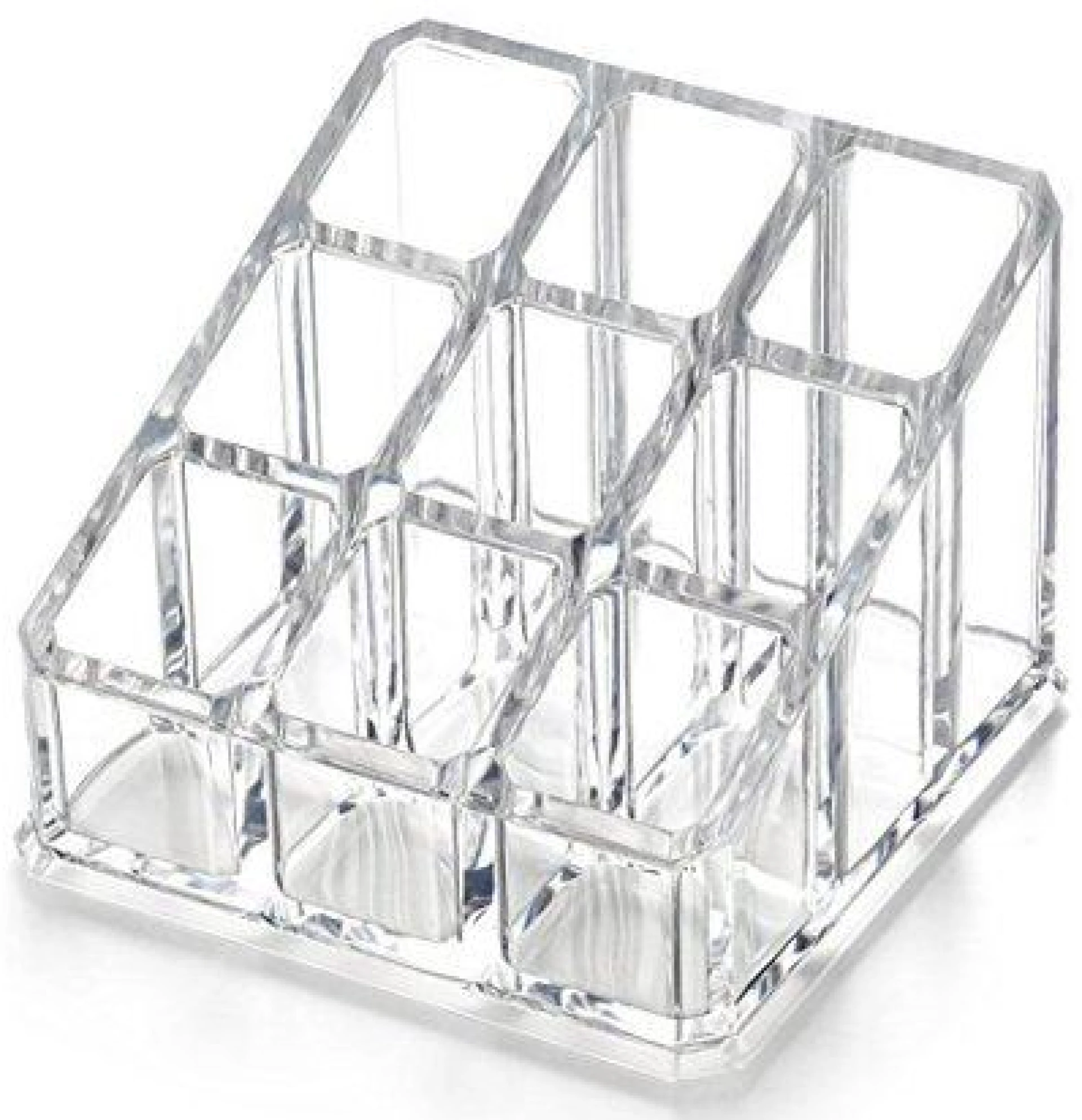 Makeup Storage Műanyag Rúzs Tartó Tároló 9 rekesszel