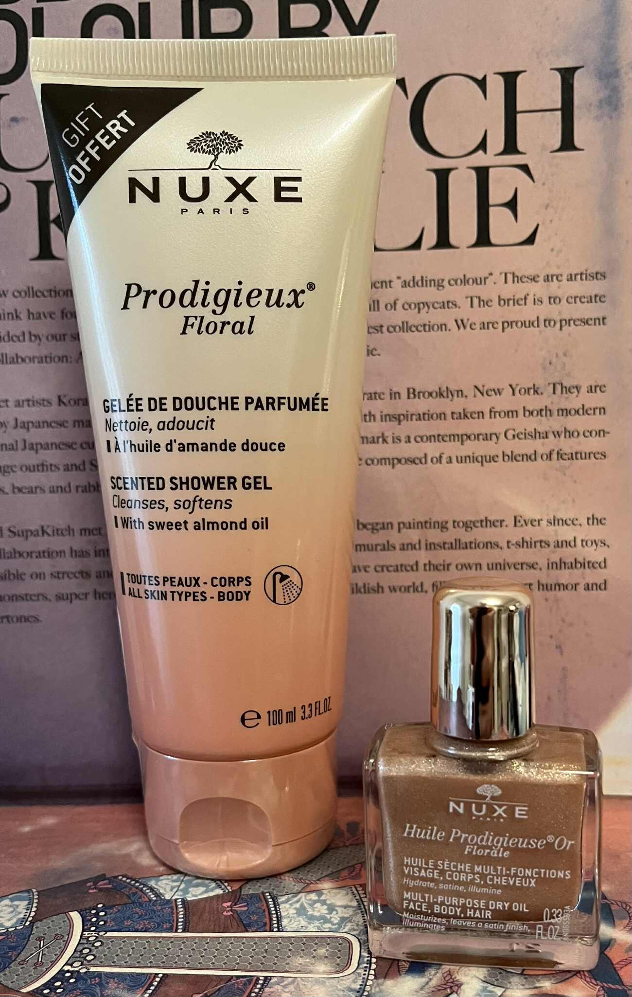 Nuxe Huile Prodigieuse Or Florale mini testápoló szett 🌸