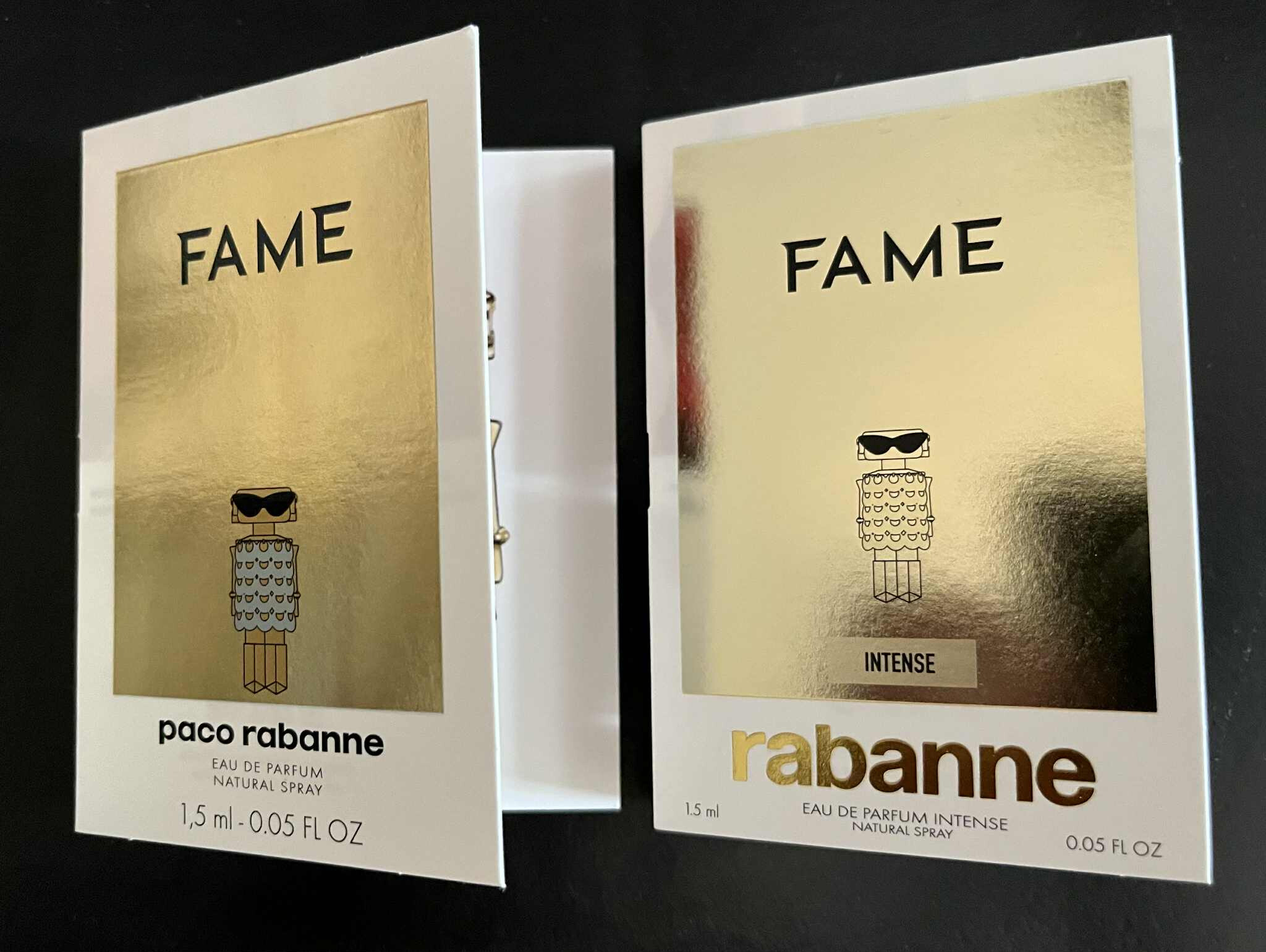 Rabanne Fame EDP és Fame Intense EDP  illatminta szettben