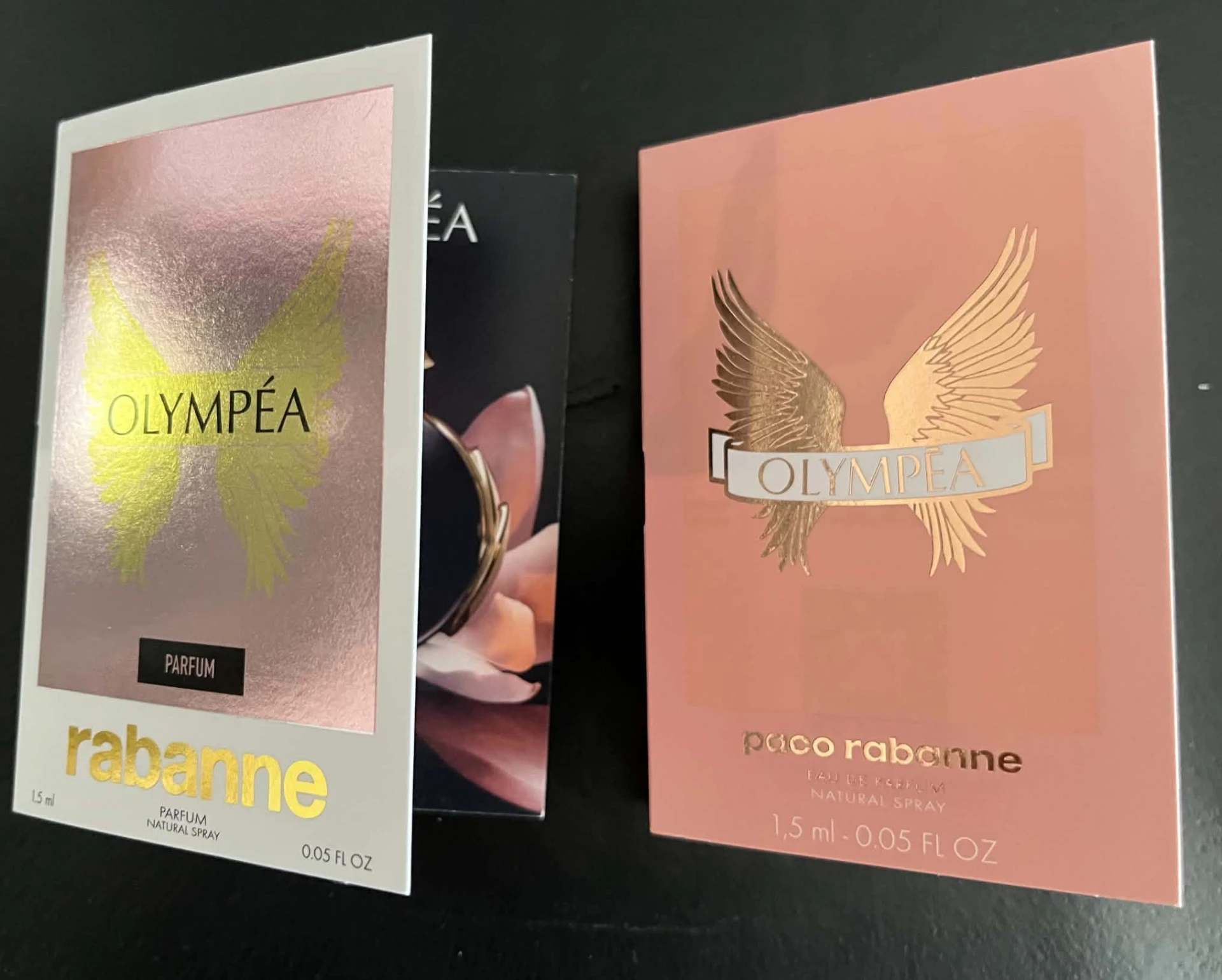 Paco Rabanne Olympea és Olympea Parfum EDP illatminták