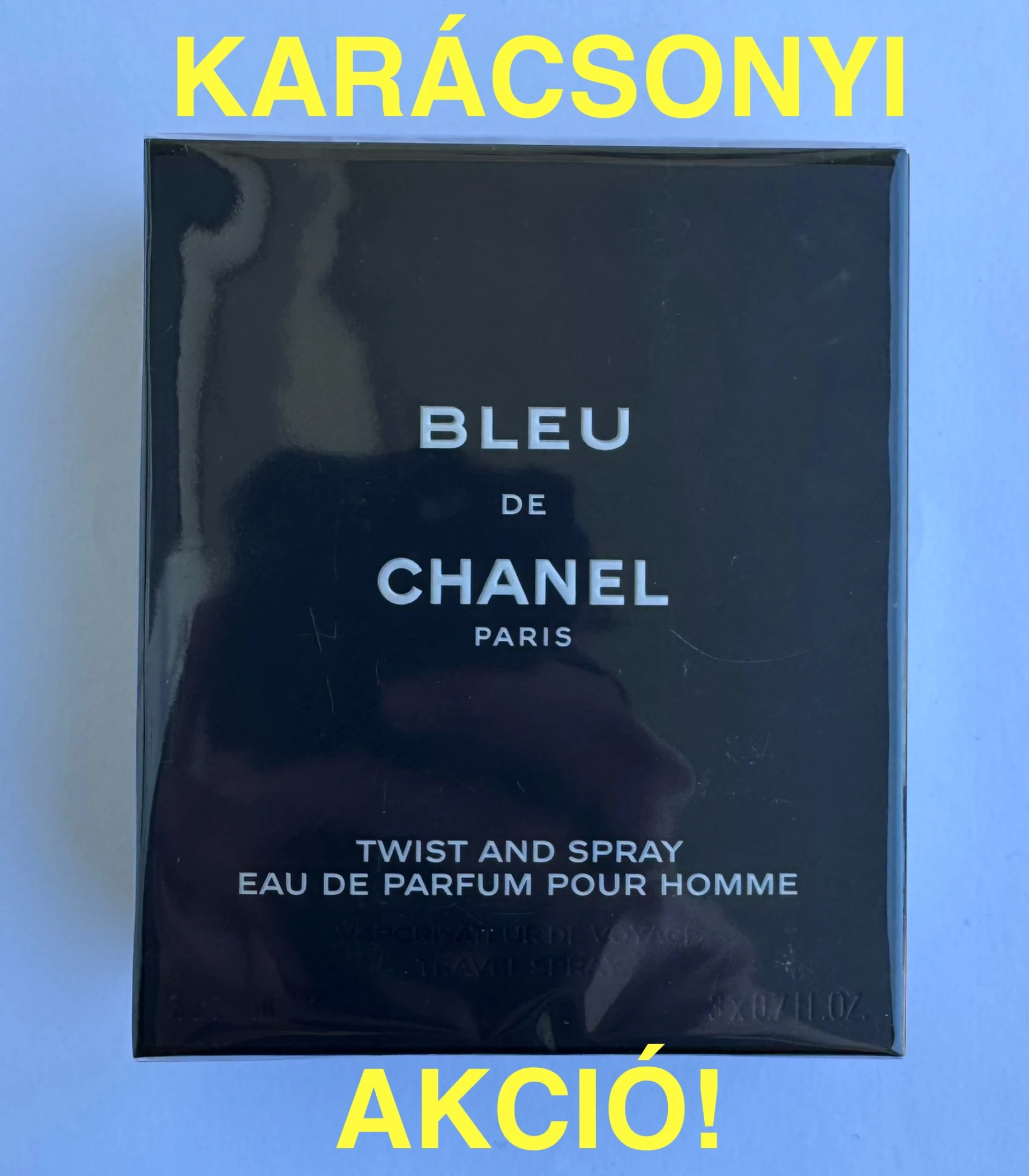 AKCIÓ! Bontatlan 3x20ml Bleu de Chanel EDP Twist And Spray