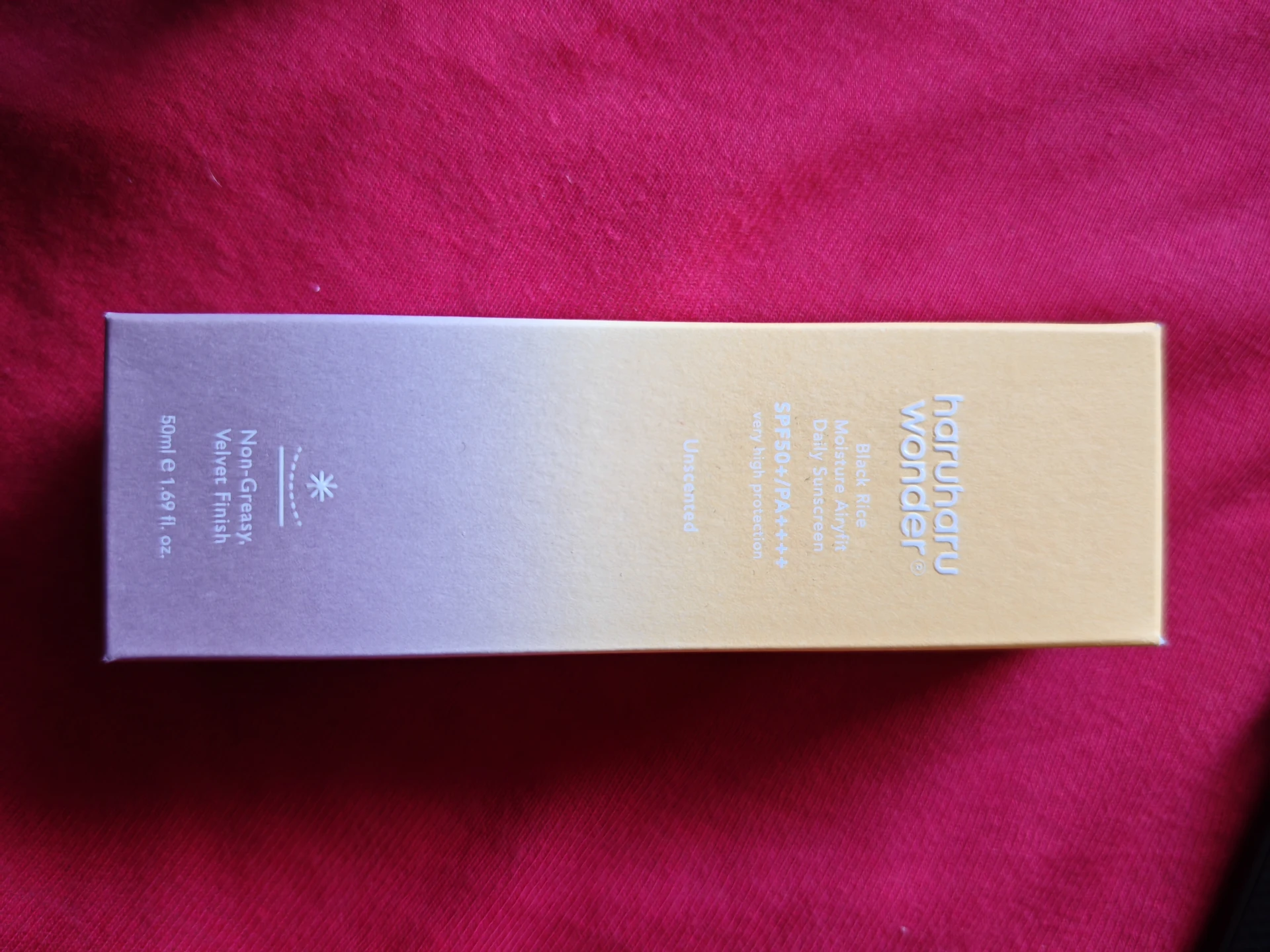 Haruharu Wonder Black Rice Moisture Airyfit Daily Sunscreen SPF50+