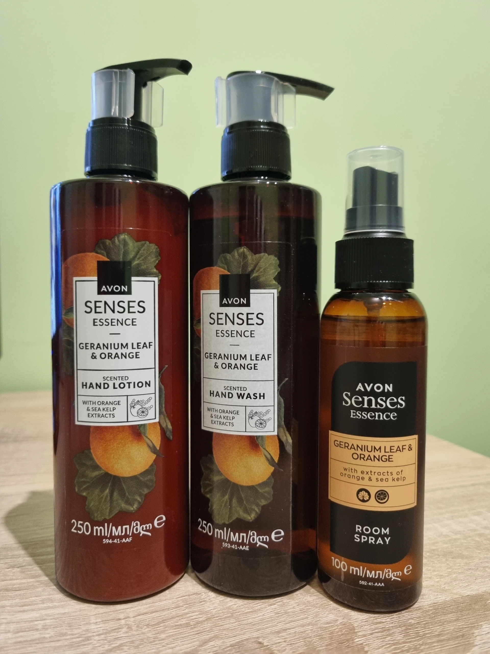 Avon senses essence muskátlilevél és narancs szett