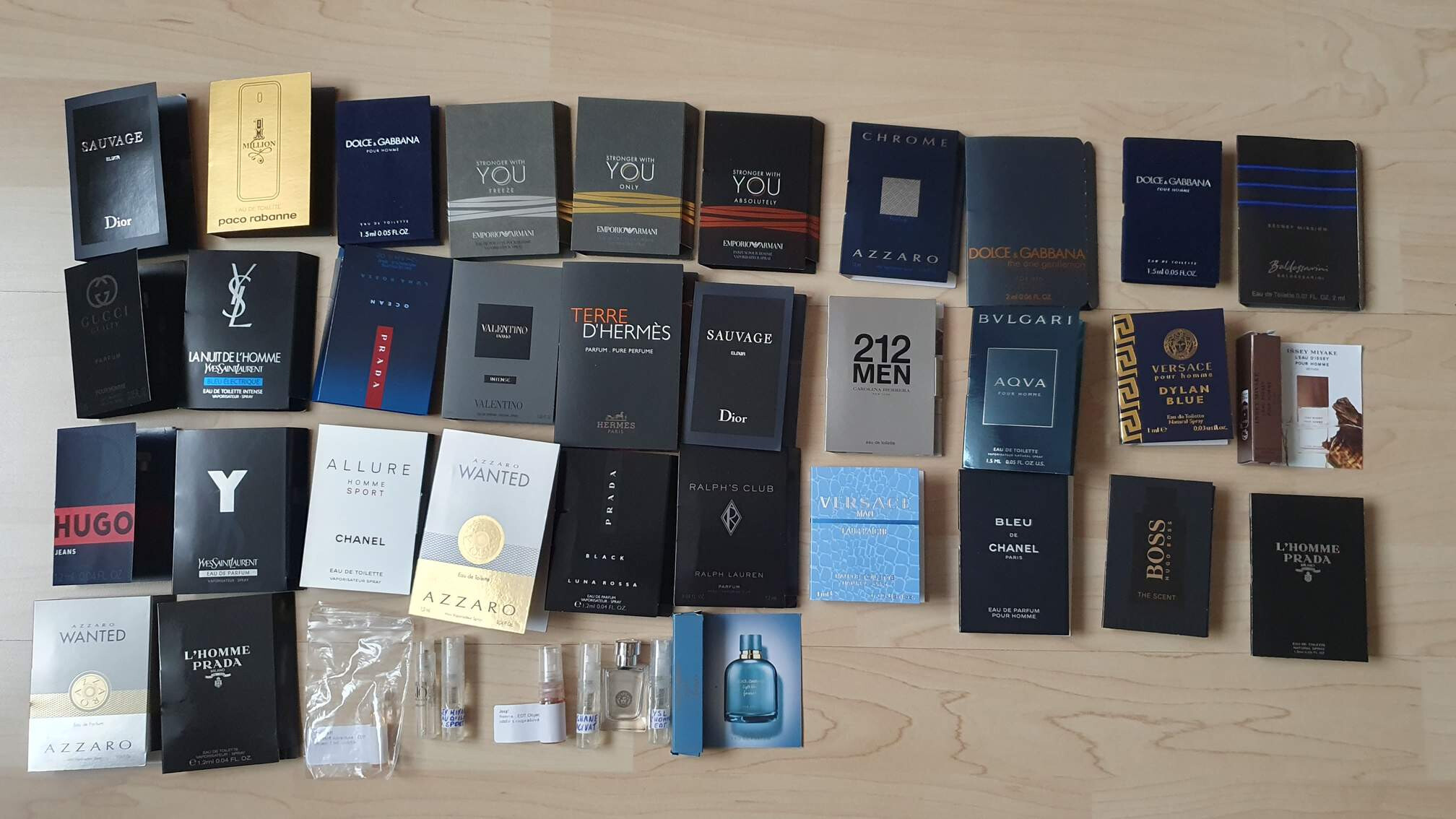 Férfi designer illatminta kiárusítás (40db)