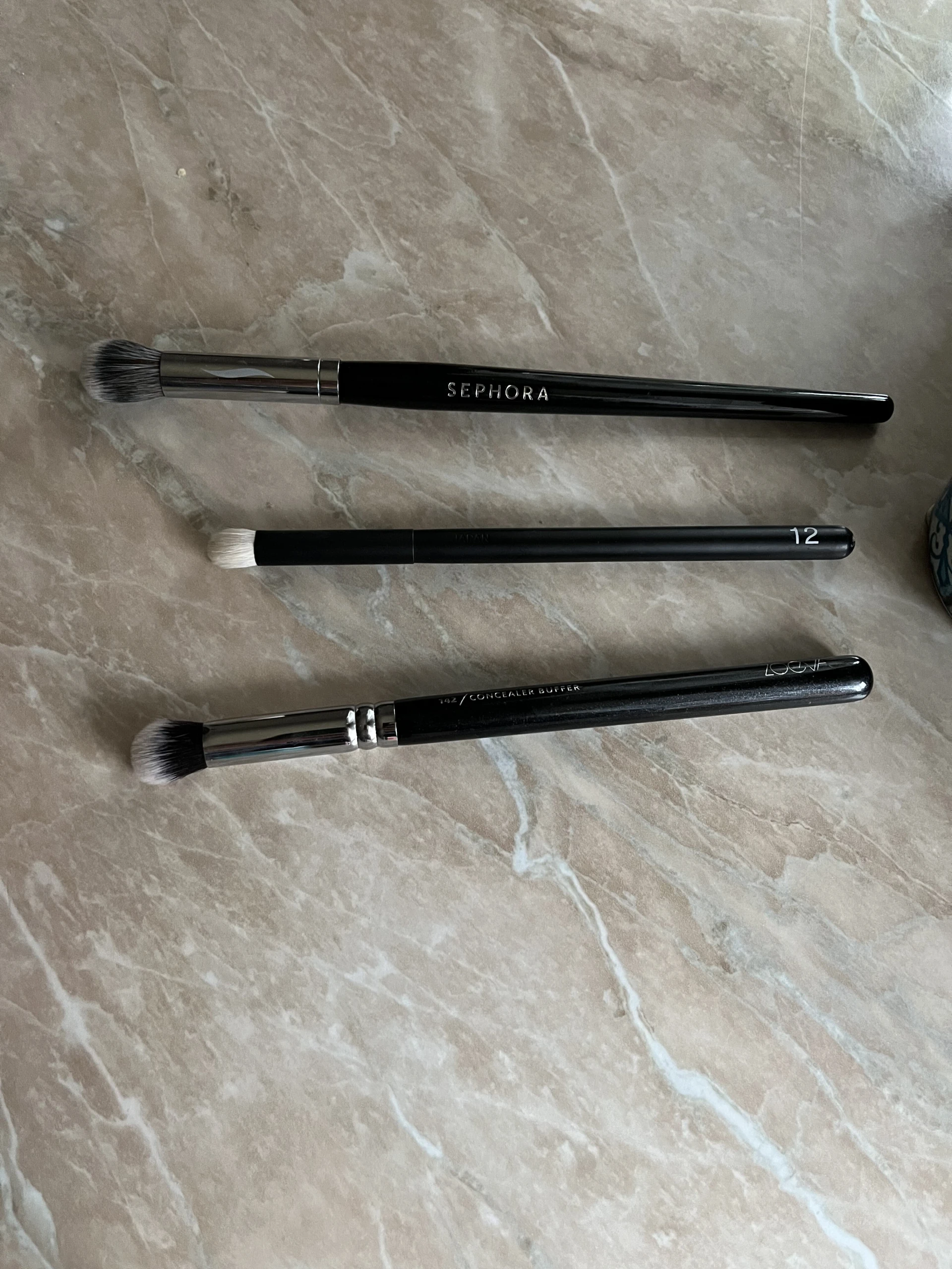 Réphr szem, Sephora és Zoeva concealer ecsetek