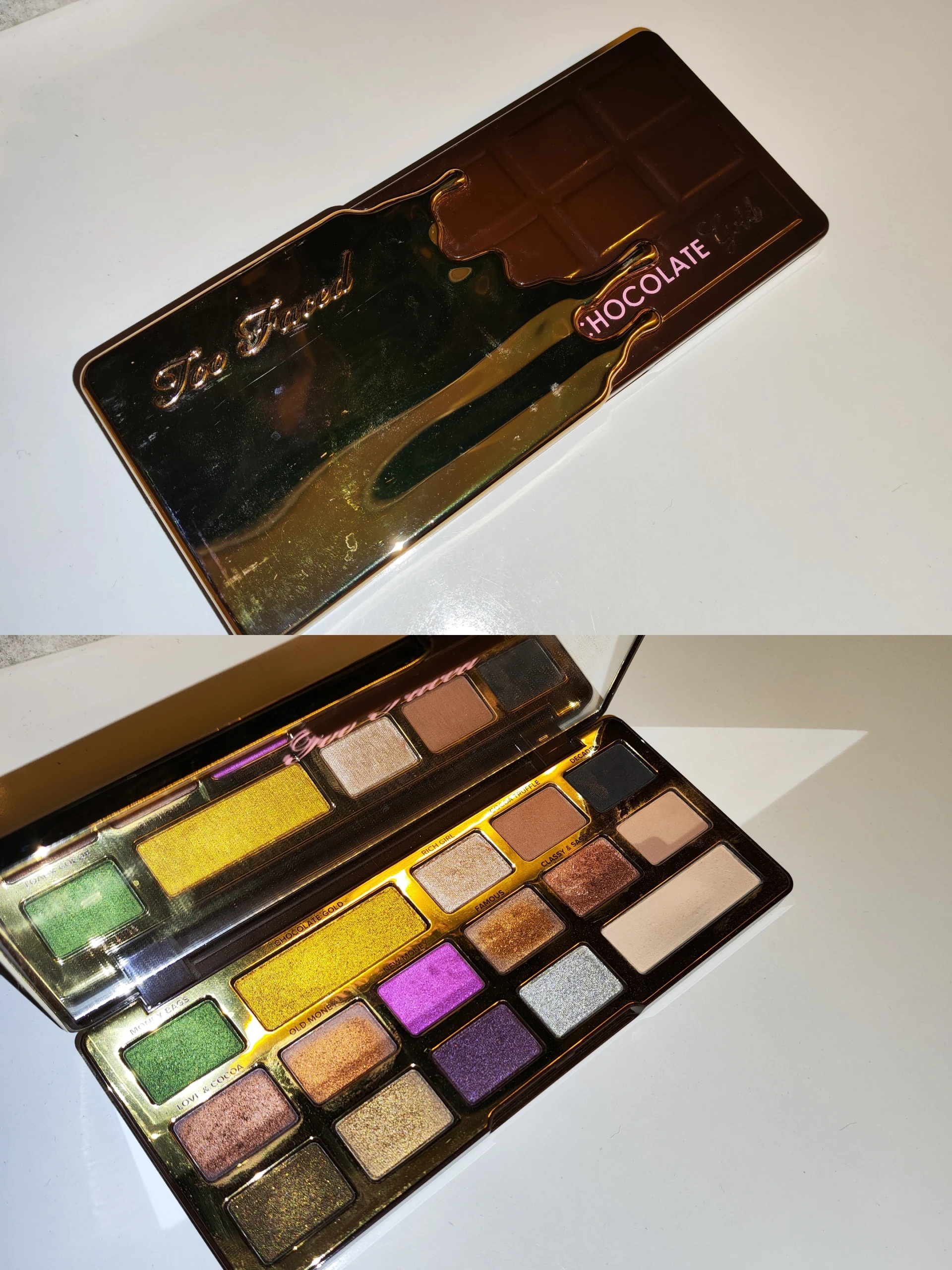 Too Faced Chocolate gold paletta