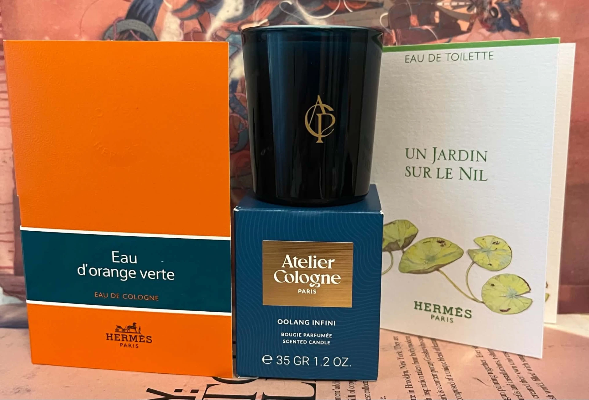 Atelier Cologne Oolang Infini illatgyertya 35 g illatszettben, 2 db illatmintával