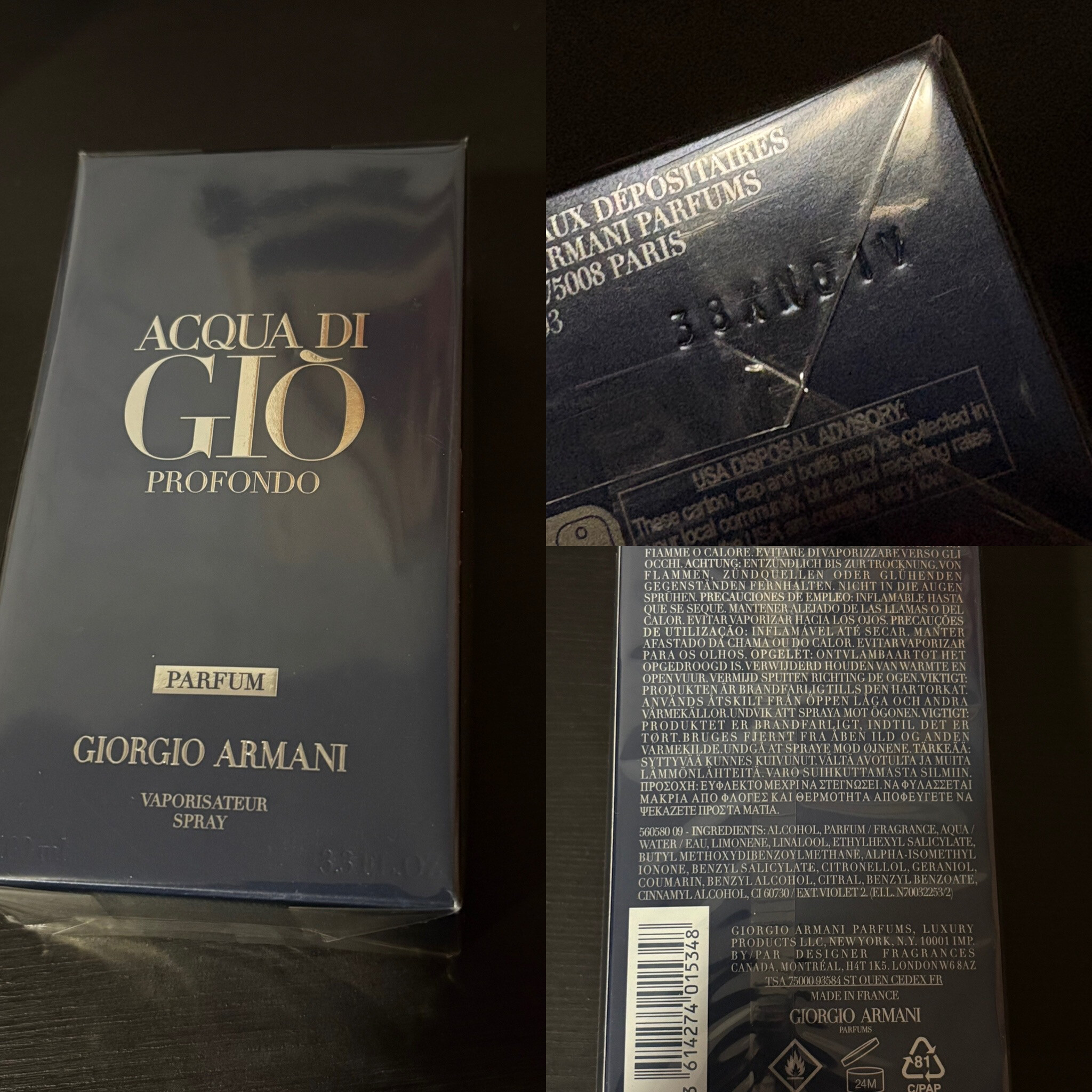 34.000 Ft ❤️Armani Acqua di Gio Profondo Parfum