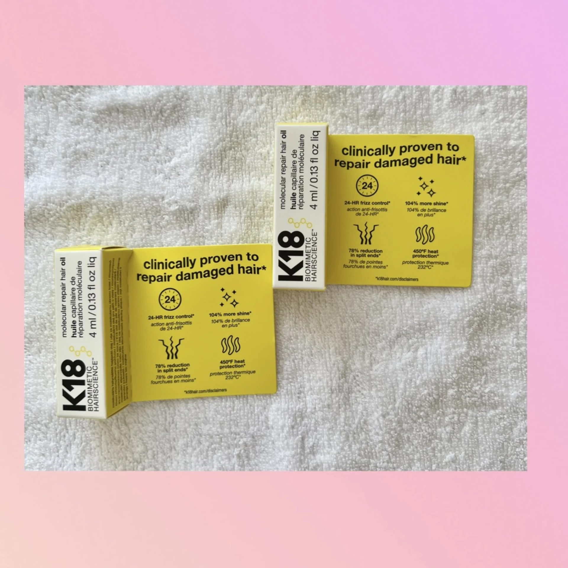 K18 Molecular Hair Oil Regeneráló Olaj Sérült Hajra