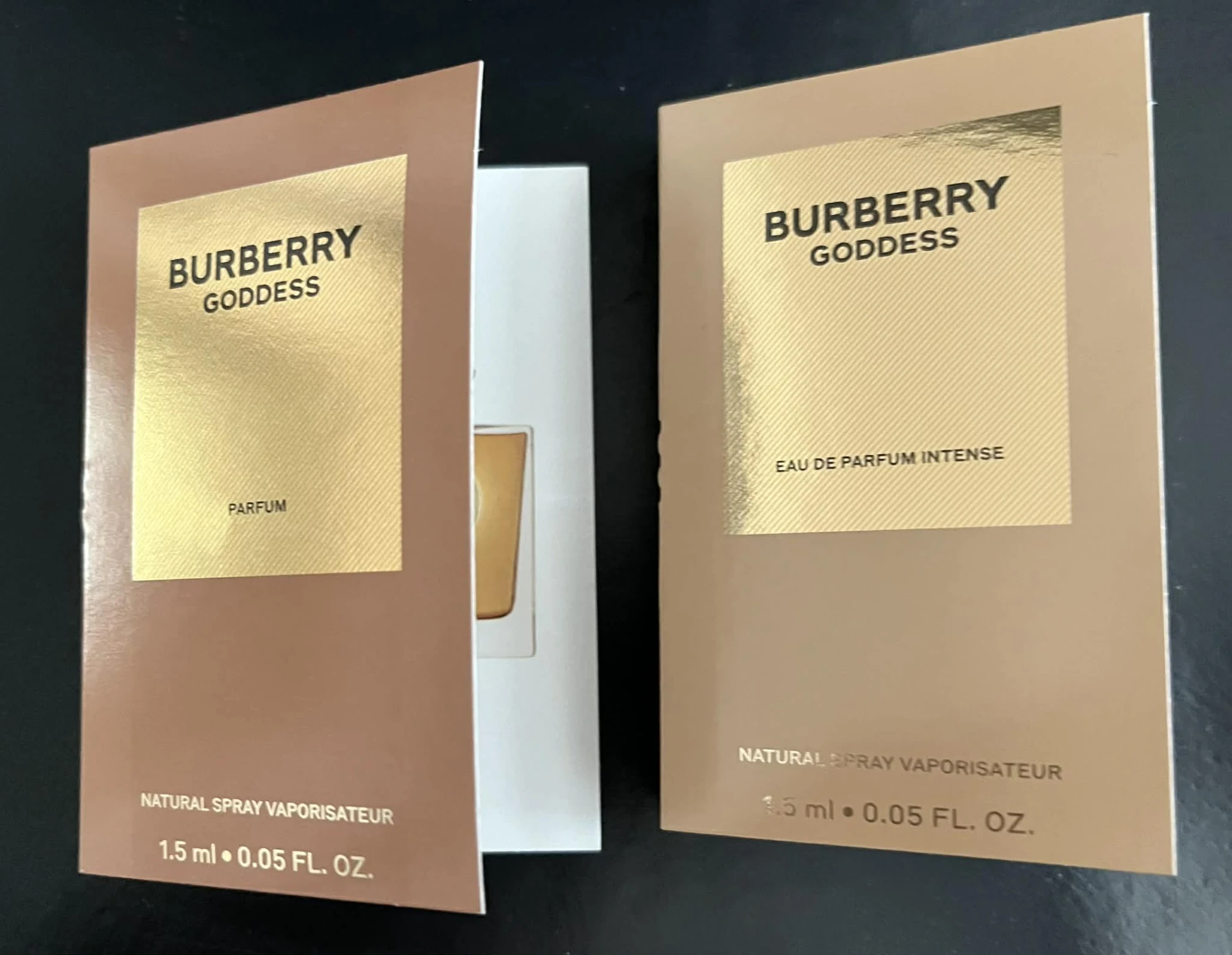 Burberry Goddess Parfum EDP és Intense EDP illatminták , 2db