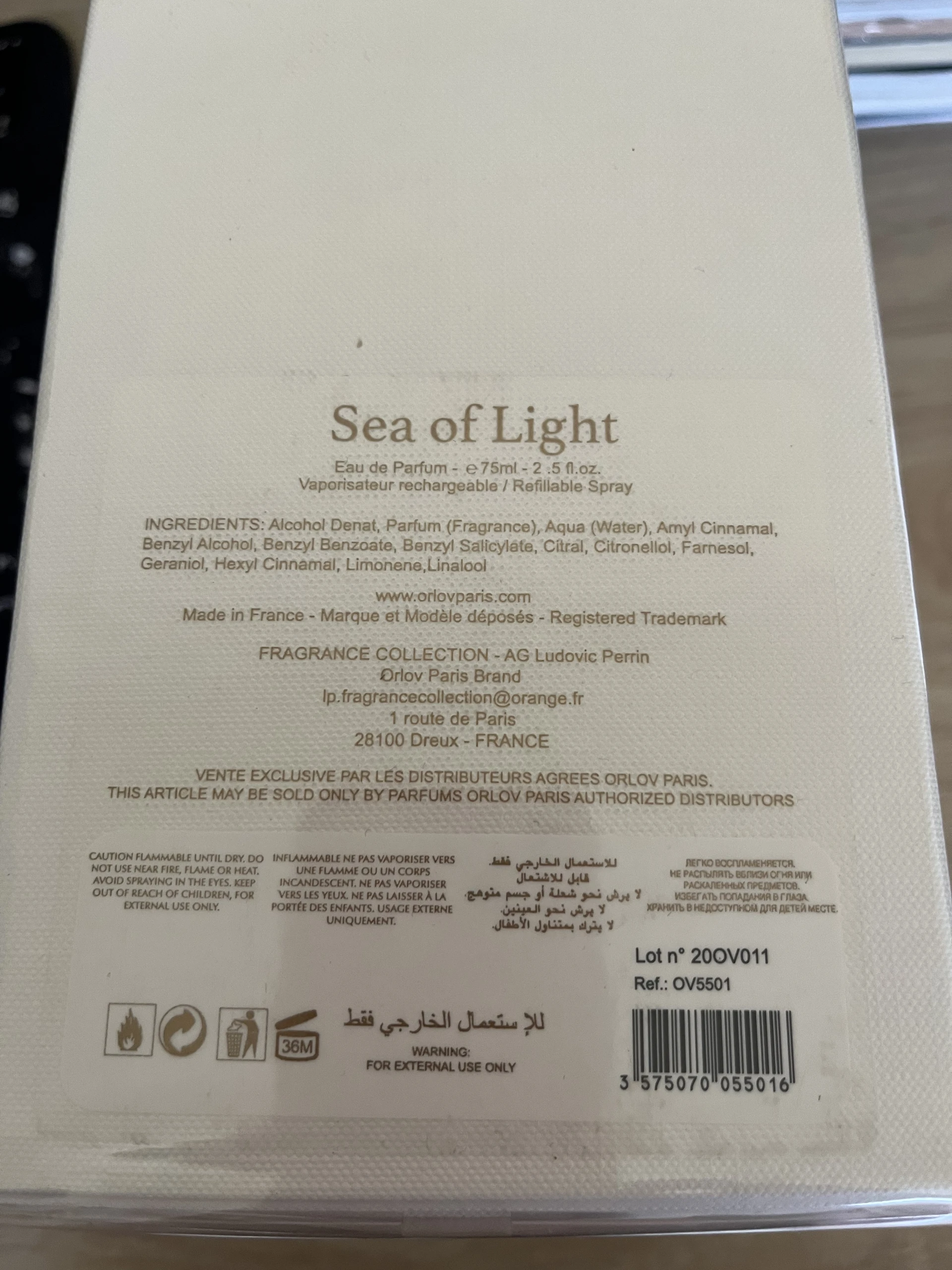 Orlov Paris Sea of Light EDP!
