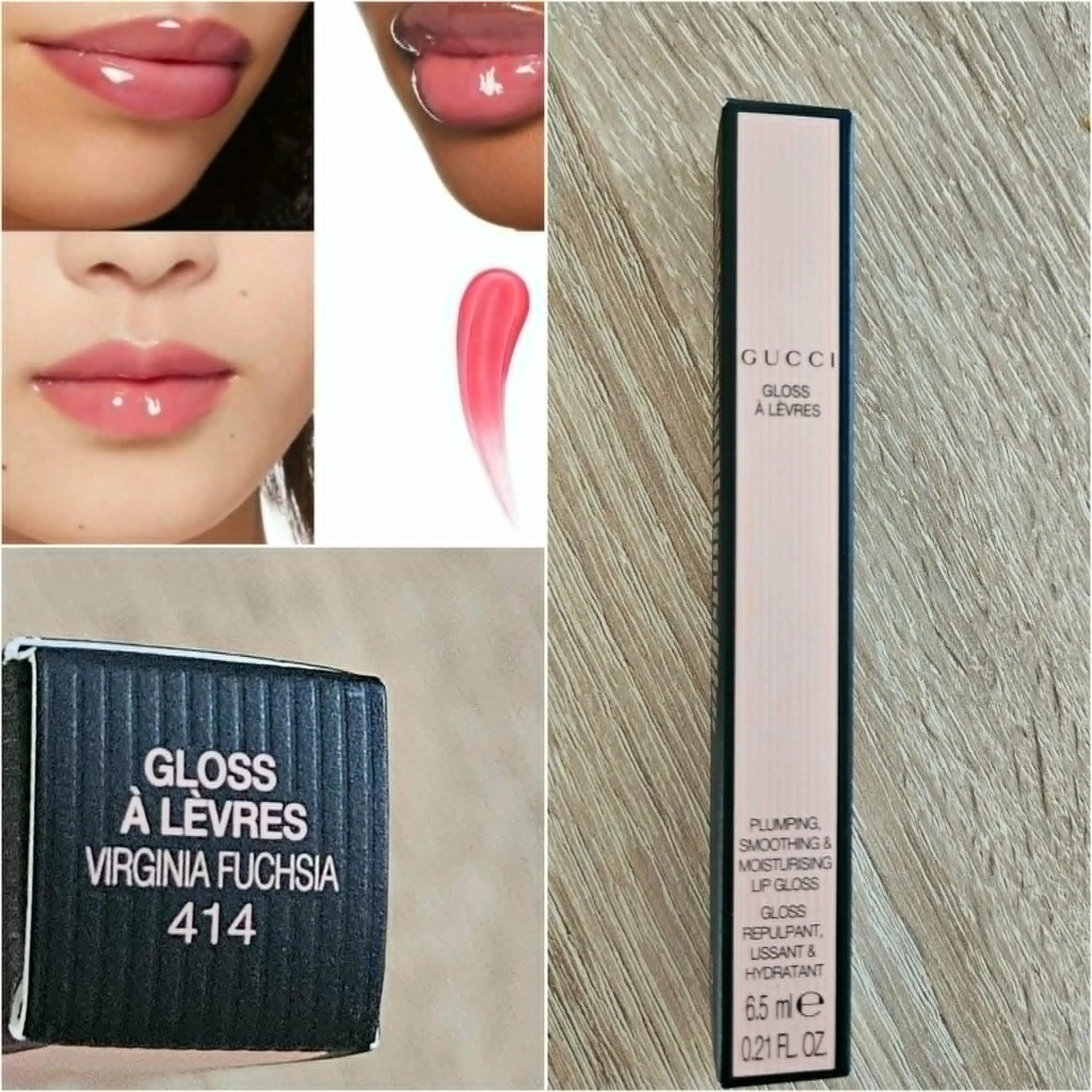 Gucci Baume á Lèvres Lip Balm VIRGINIA FUCHSIA 414