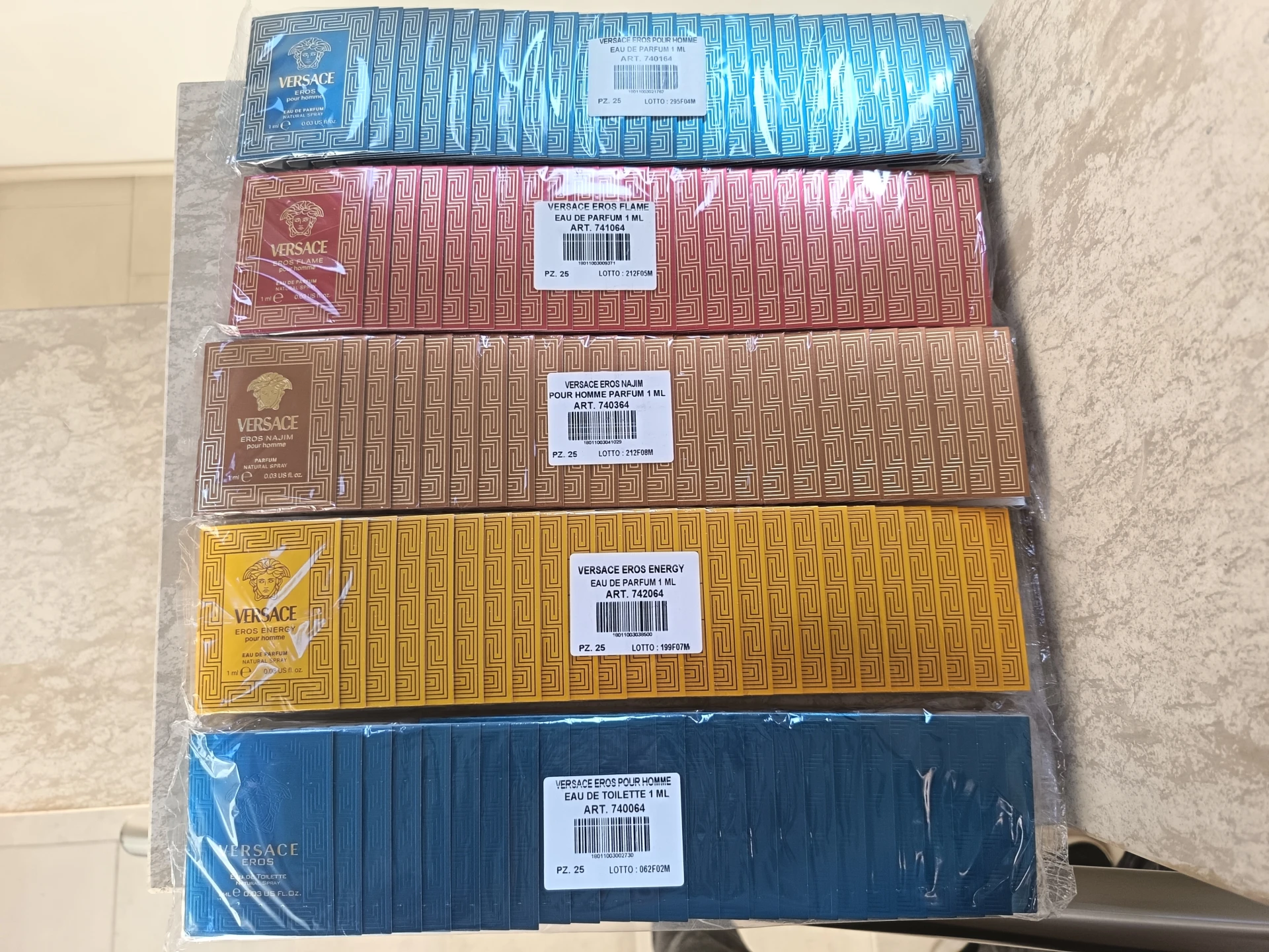 Versace Eros mintacsomagok