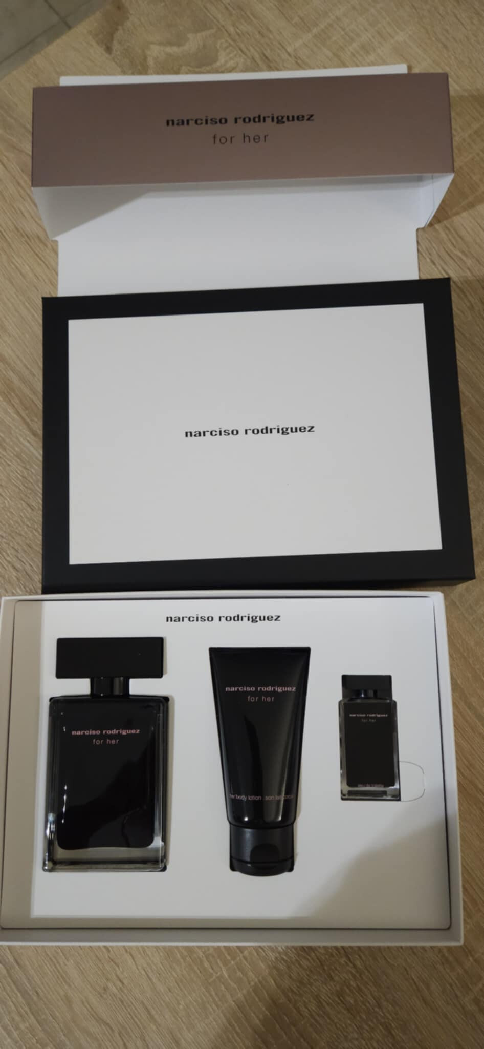 narciso rodriguez for her ajándékszett