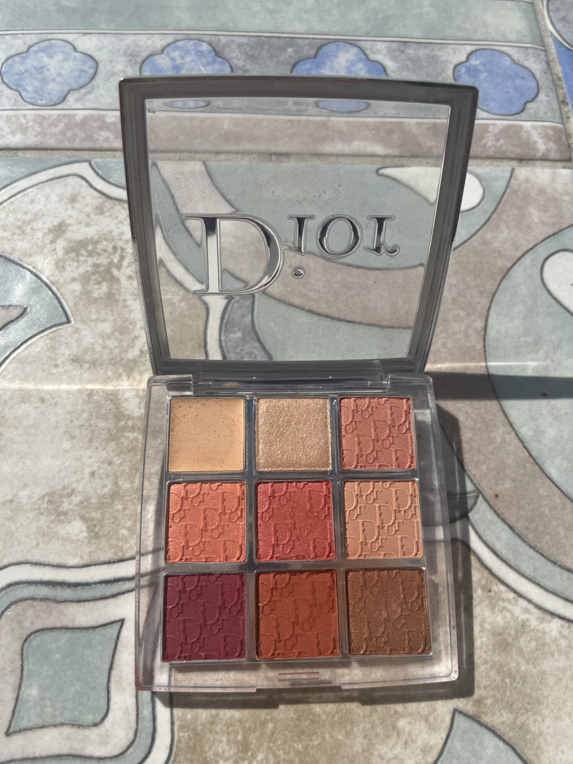 Dior backstage eye palette coral neutrals