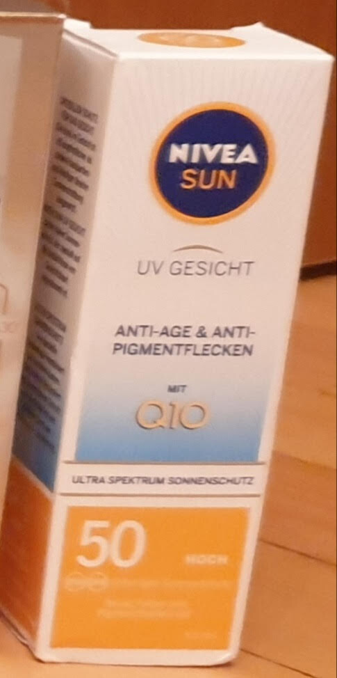Nivea Sun Q10 Anti-Age & Anti-Pigments napozó arckrém FF50 - 50 ml ÁRA: 2299 FT
